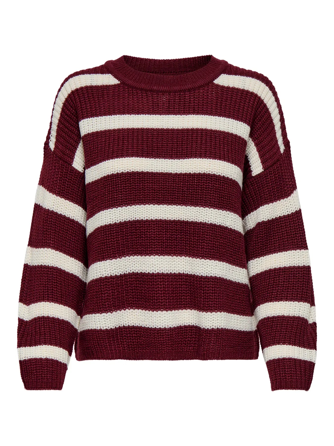 JDY Maglione a righe 'JDYJUSTY' - Cabernet