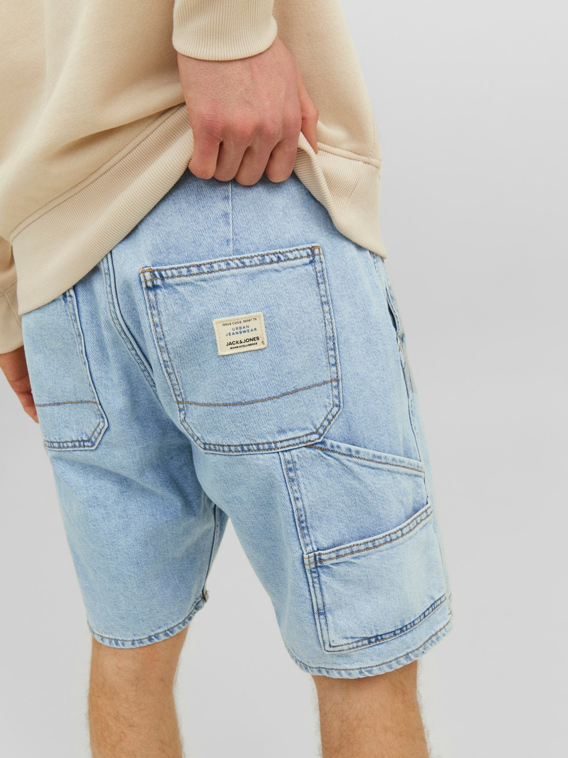 JACK & JONES SHORTS IN JEANS LOOSE FIT - LIGHT DENIM