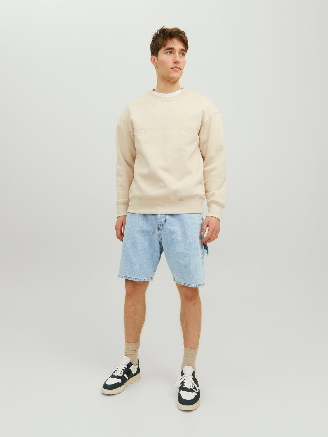 JACK & JONES SHORTS IN JEANS LOOSE FIT - LIGHT DENIM