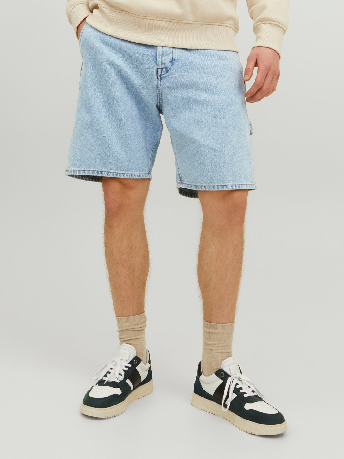JACK & JONES SHORTS IN JEANS LOOSE FIT - LIGHT DENIM