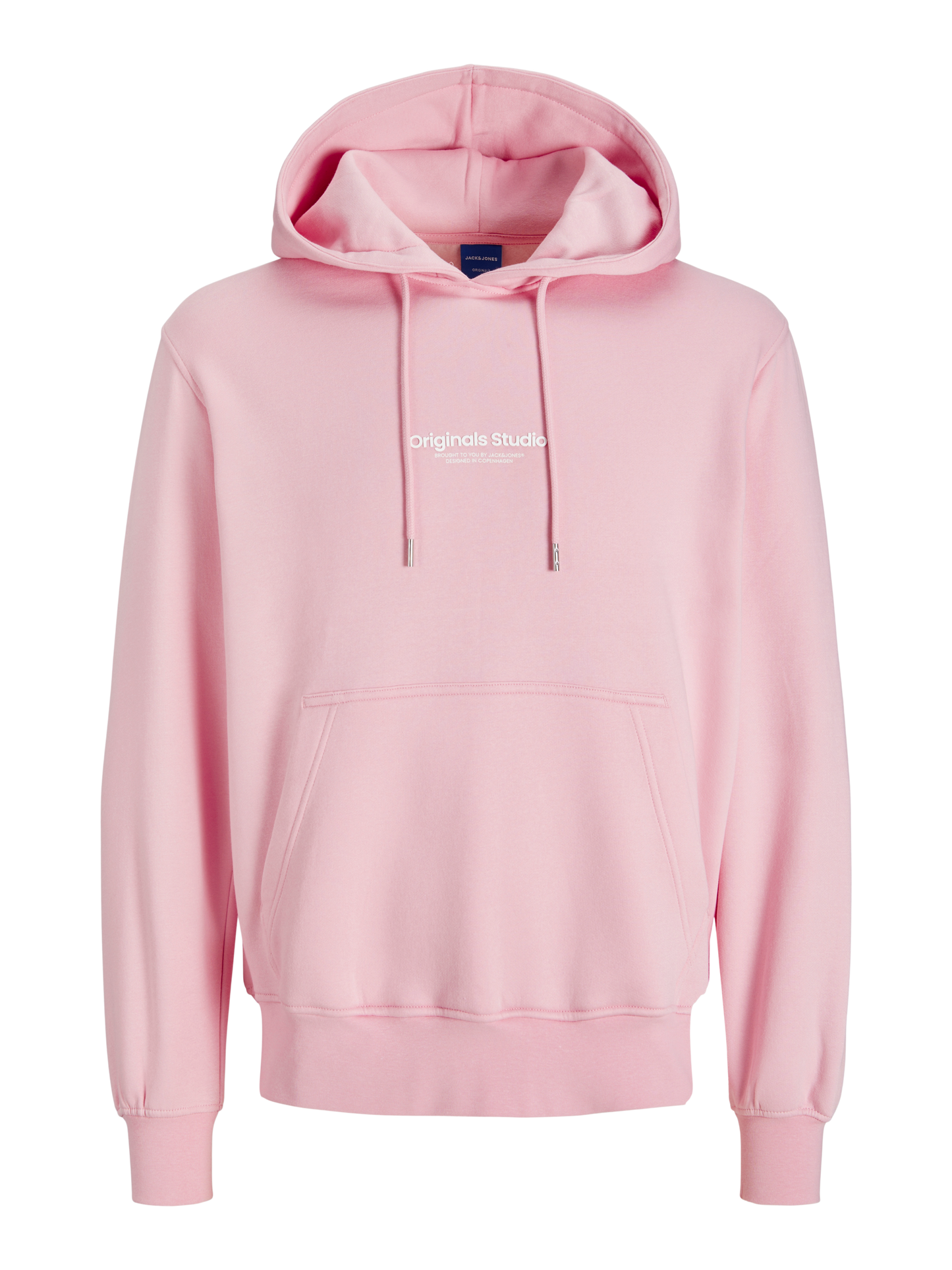 JACK & JONES FELPA CON CAPPUCCIO "ORIGINALS STUDIO" - Col. rosa