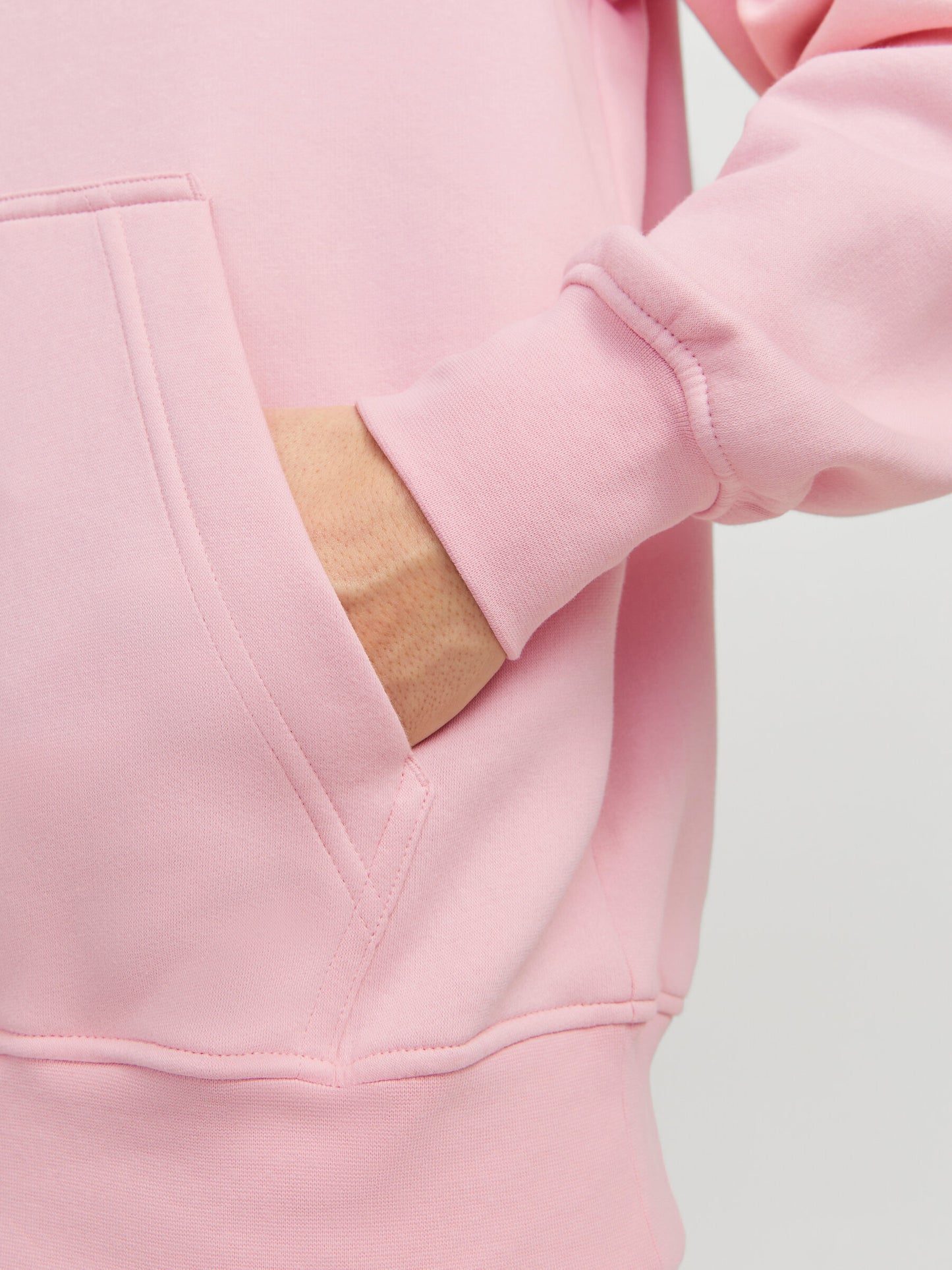 JACK & JONES FELPA CON CAPPUCCIO "ORIGINALS STUDIO" - Col. rosa