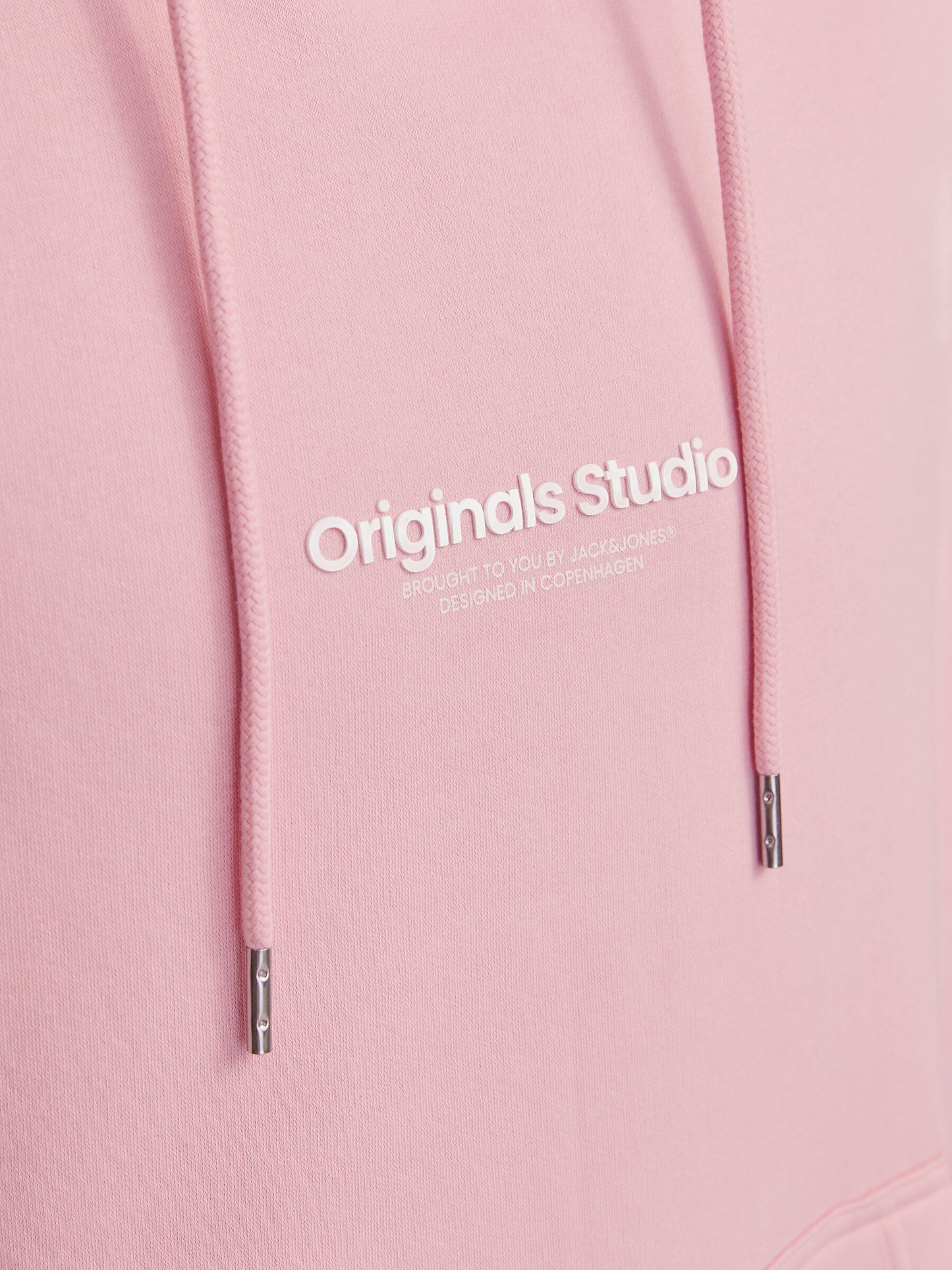 JACK & JONES FELPA CON CAPPUCCIO "ORIGINALS STUDIO" - Col. rosa