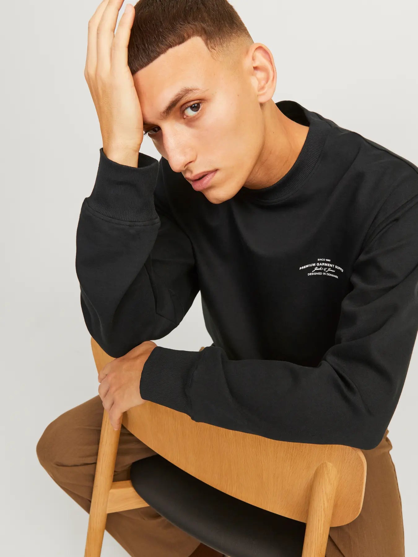 JACK & JONES FELPA "JPRBLACHAD BRANDING" - Nero