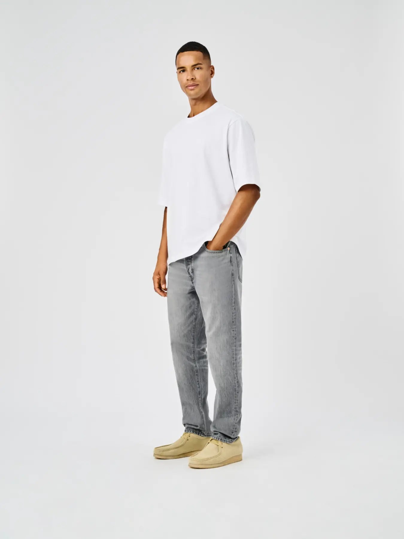 ONLY & SONS ONSTYE LOOSE TAPE JEANS - Col. grigio