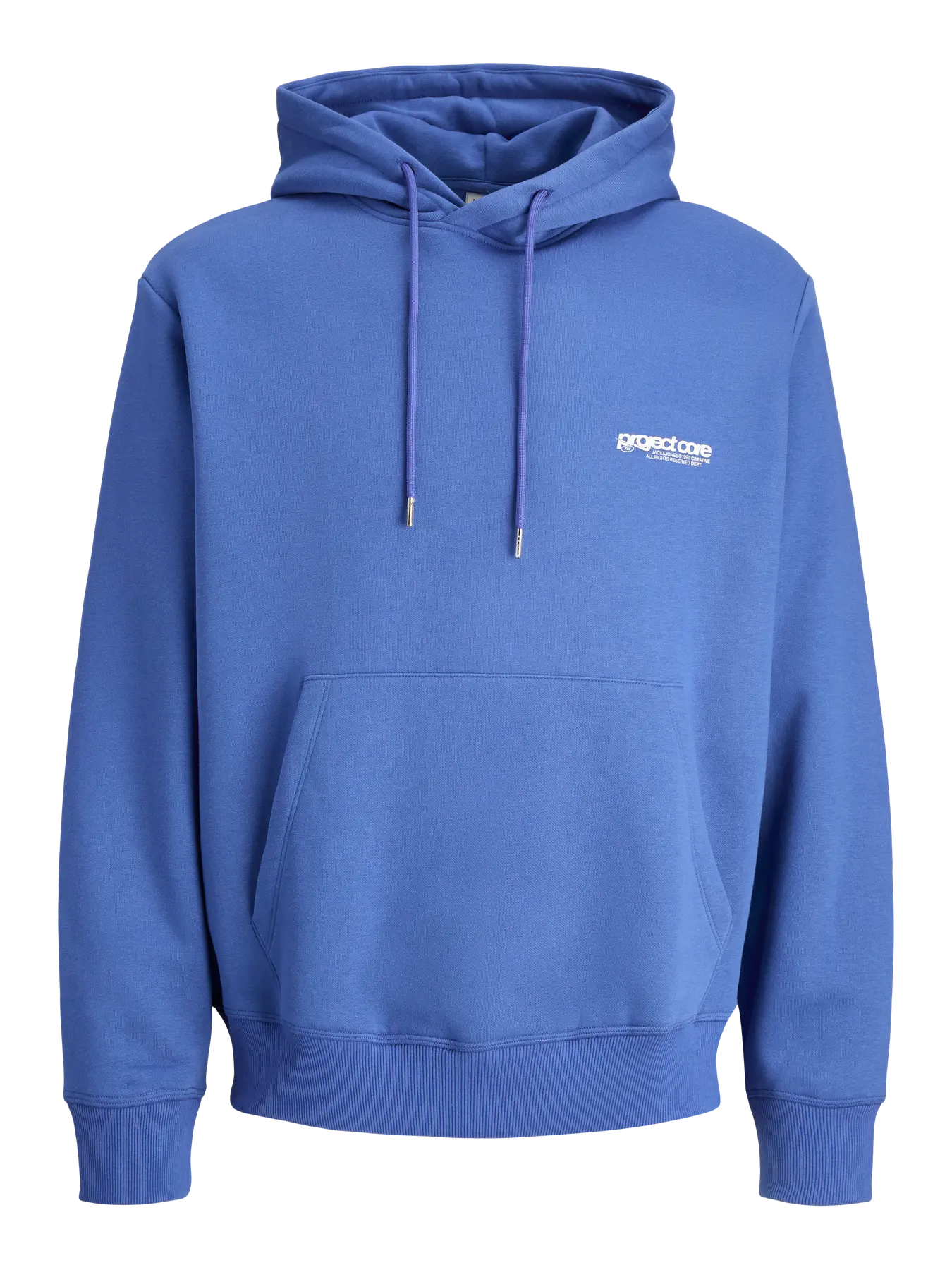 JACK & JONES FELPA CON CAPPUCCIO "PROJECT CORE" - Blu
