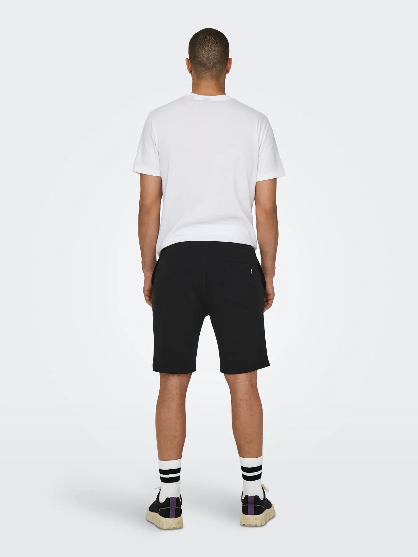 BERMUDA BASIC IN COTTONE - col. Nero