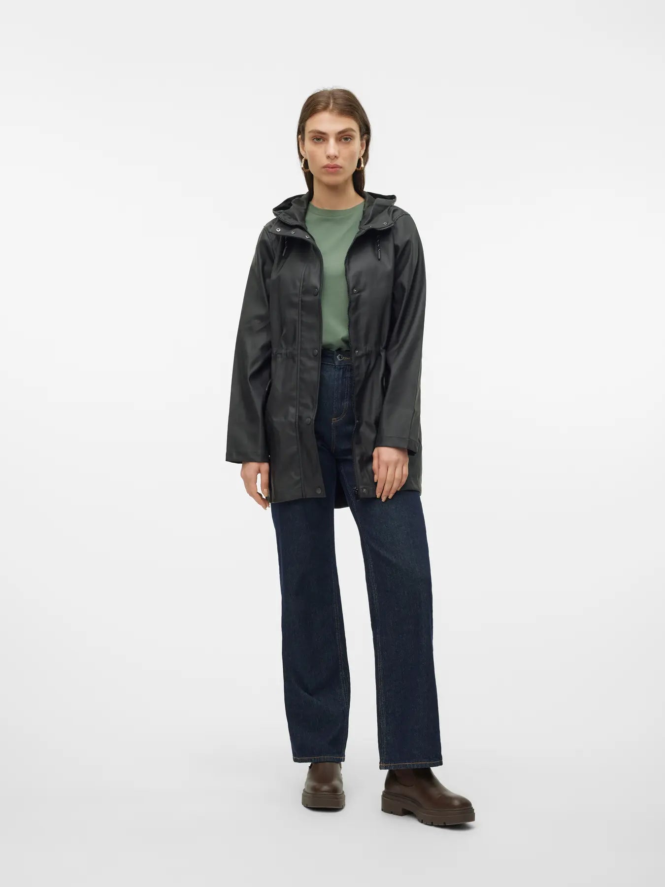 Vero Moda - Parka Impermeabile - Nero