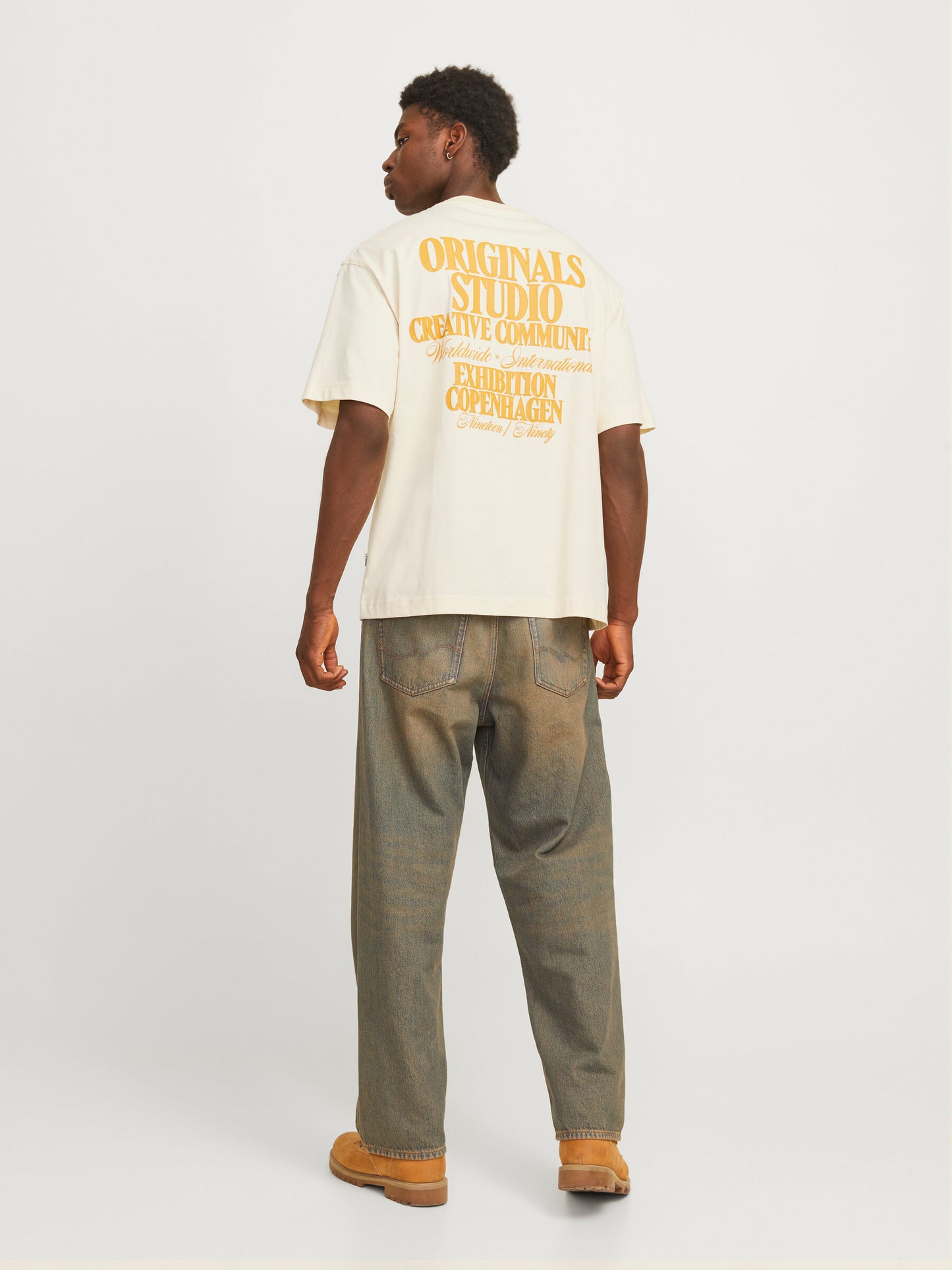 JACK & JONES T-SHIRT CON STAMPA - Col. Bianco Antique