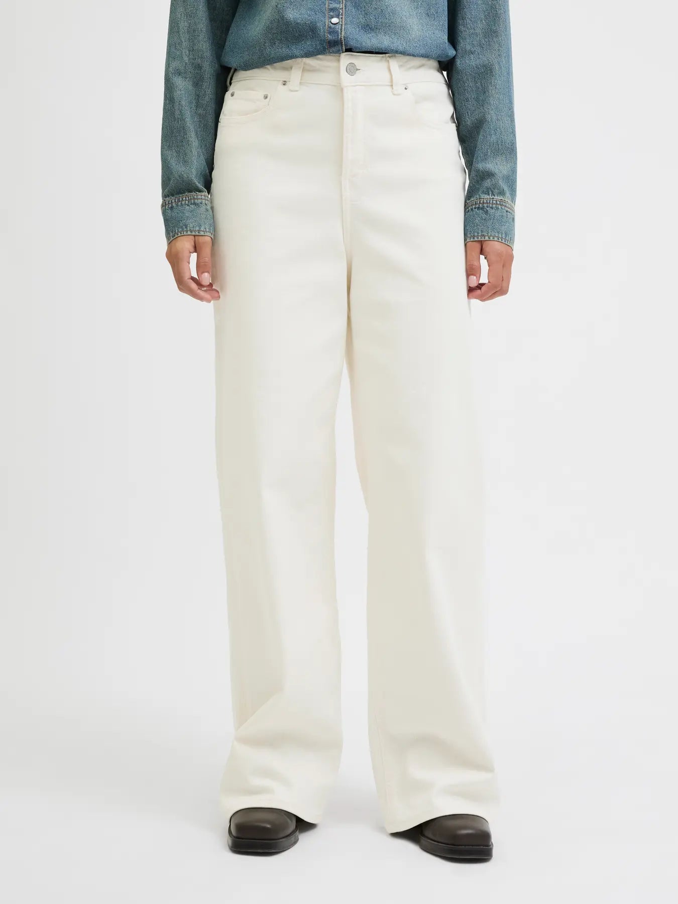 JJXX - Tokyo - Jeans a fondo ampio col. Bianco