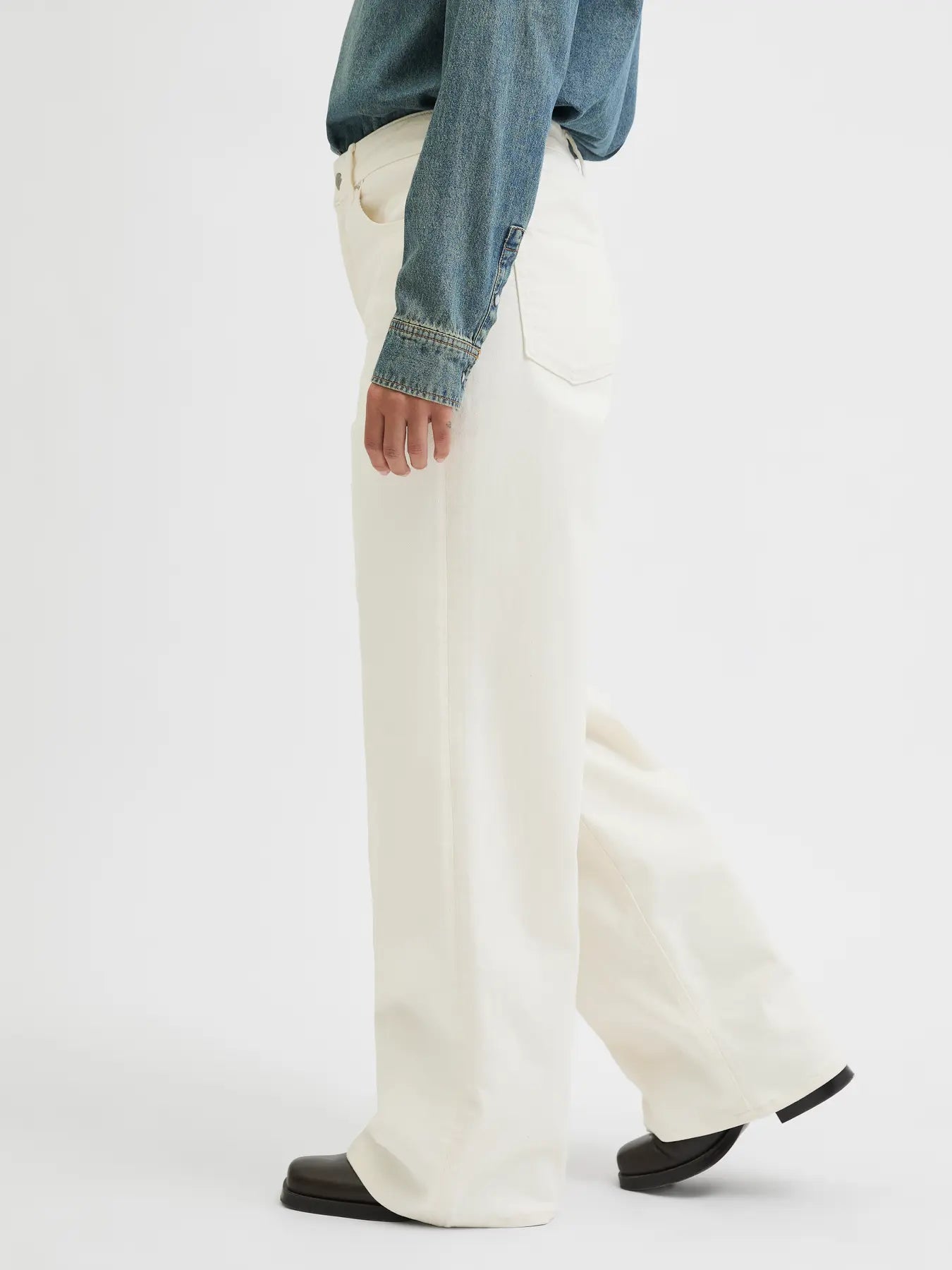 JJXX - Tokyo - Jeans a fondo ampio col. Bianco