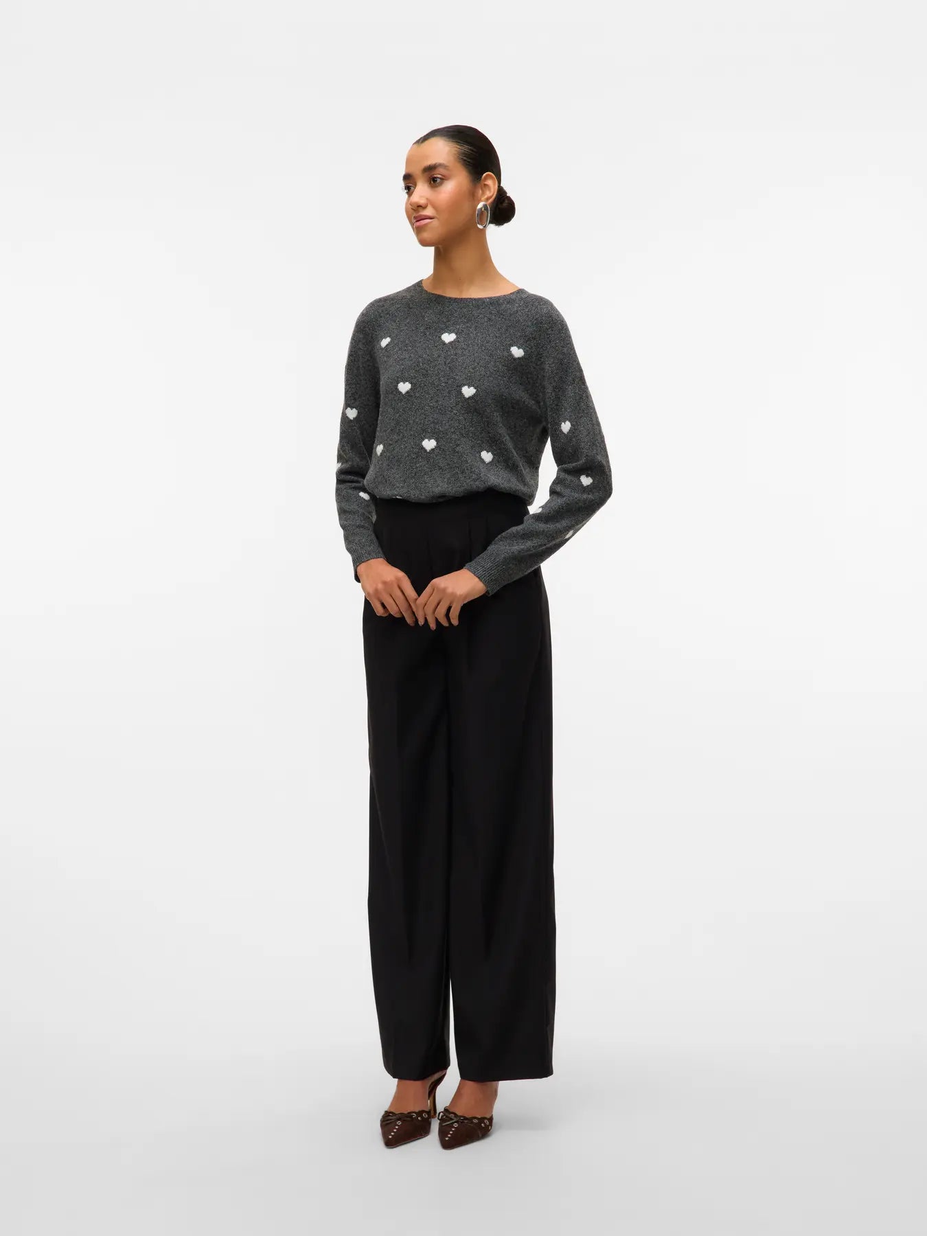 Vero Moda - Maglione VMDOFFY INTARSIA - Cuori