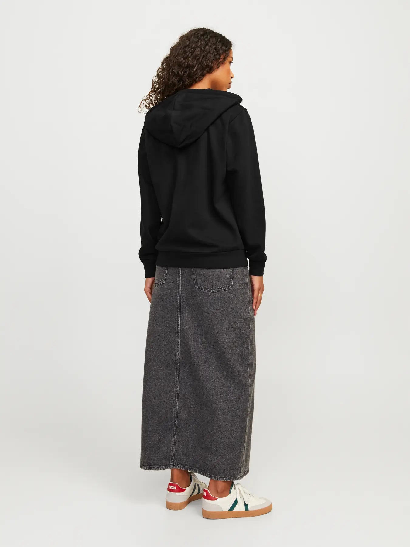 JJXX Felpa con zip 'JXABBIE' in col. nero
