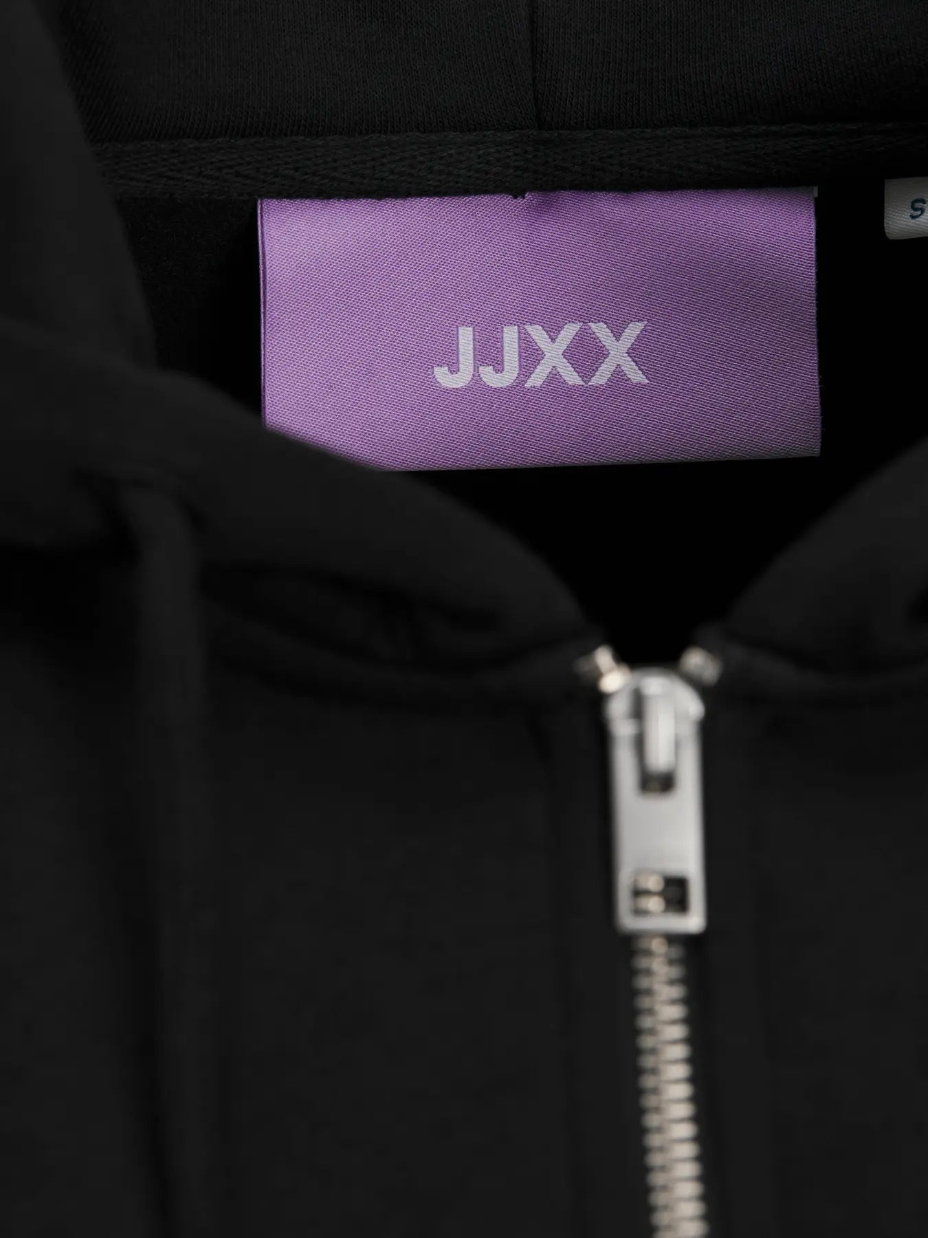 JJXX Felpa con zip 'JXABBIE' in col. nero