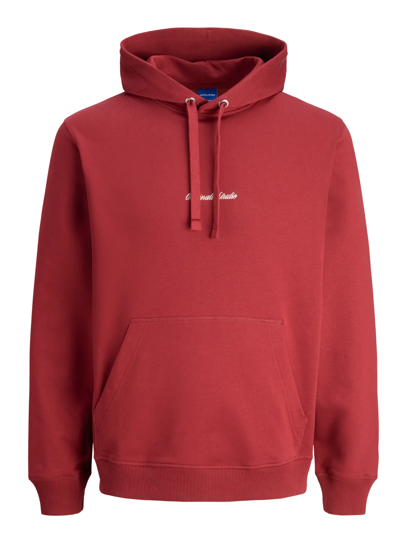 JACK & JONES FELPA CON CAPPUCCIO "JORNORREBRO" - Rosso