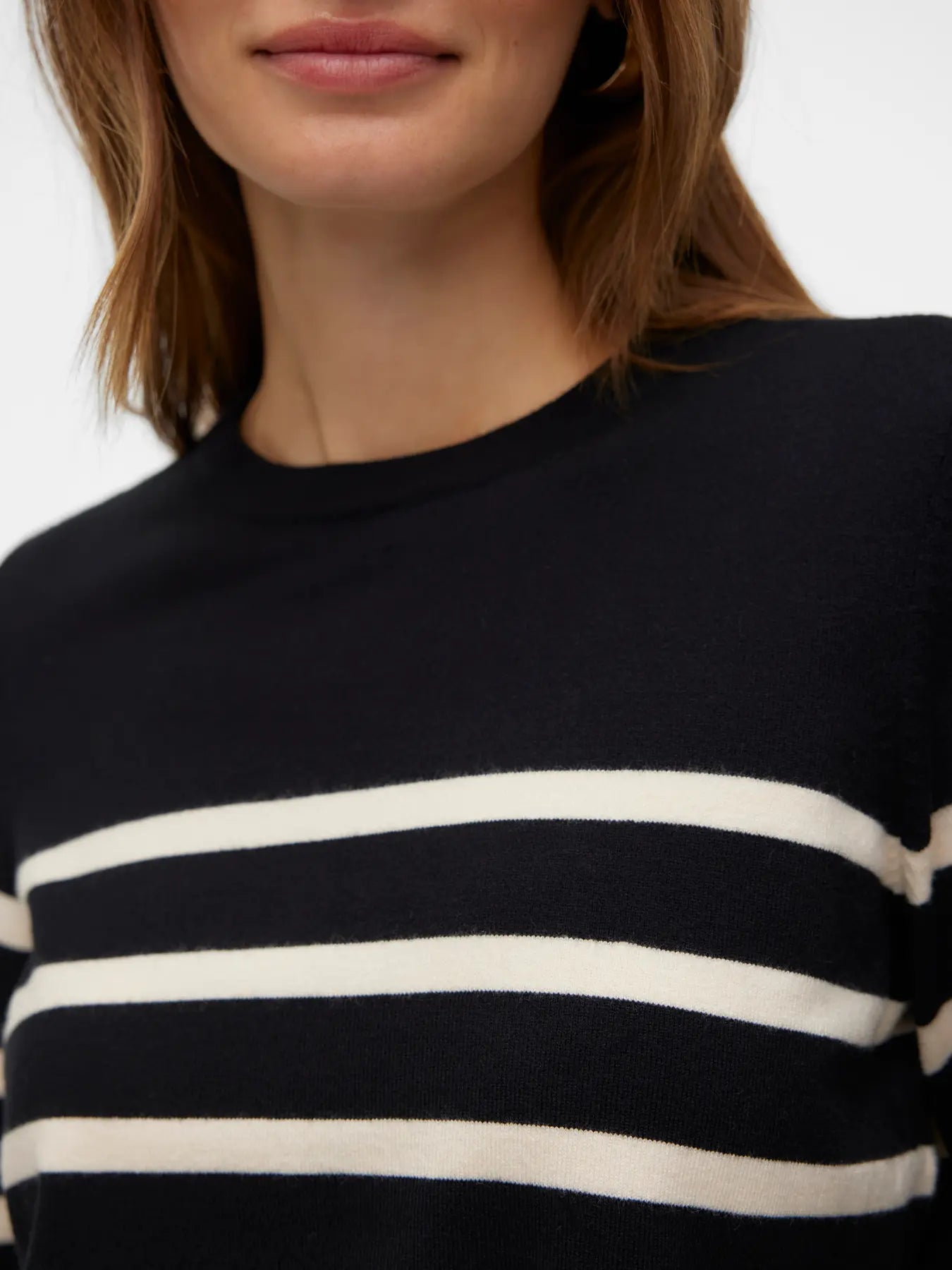 Vero Moda SABA Maglione a righe - col. nero