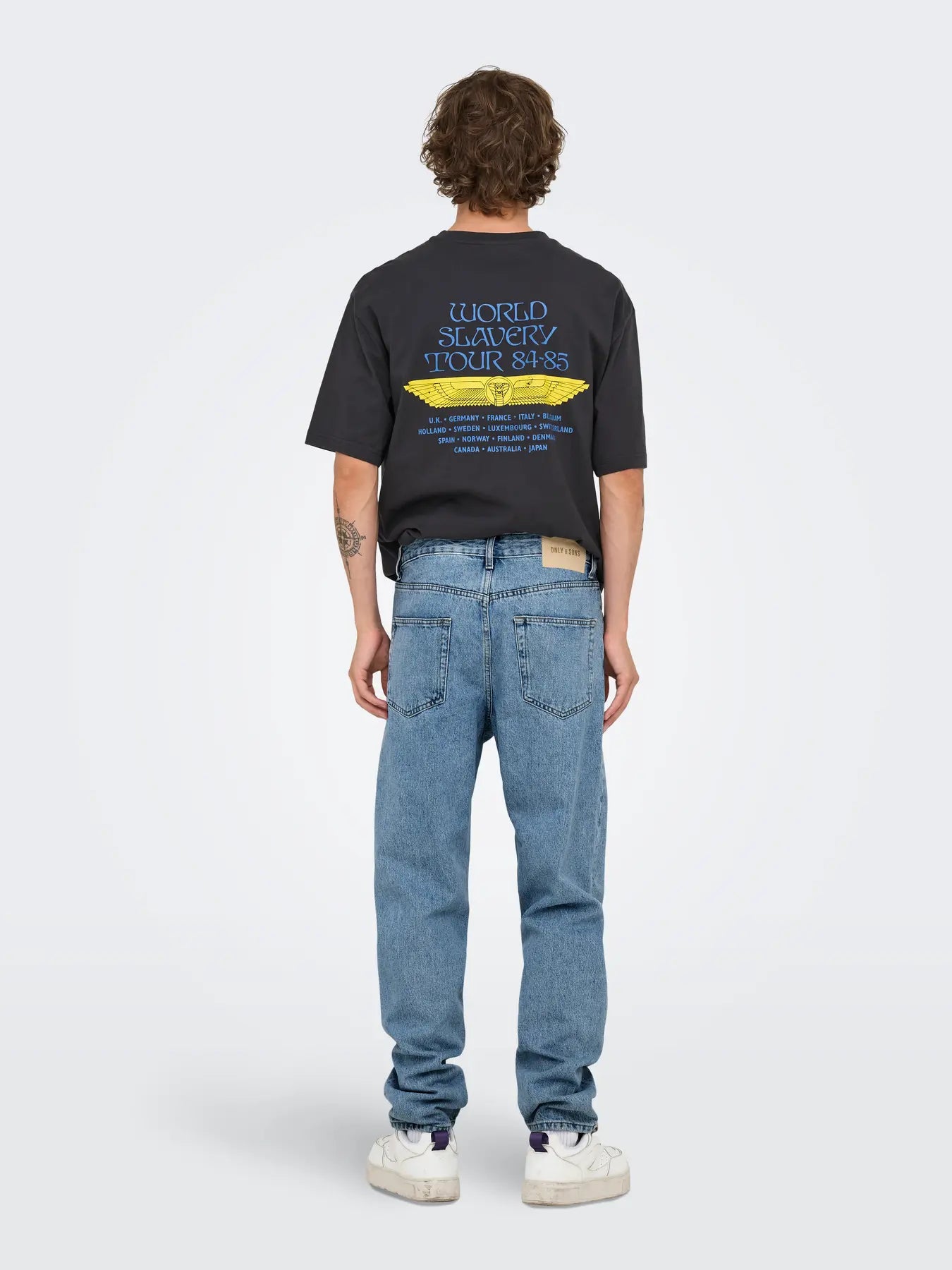 ONLY & SONS ONSTYE LOOSE TAPE JEANS - Light Blu Denim