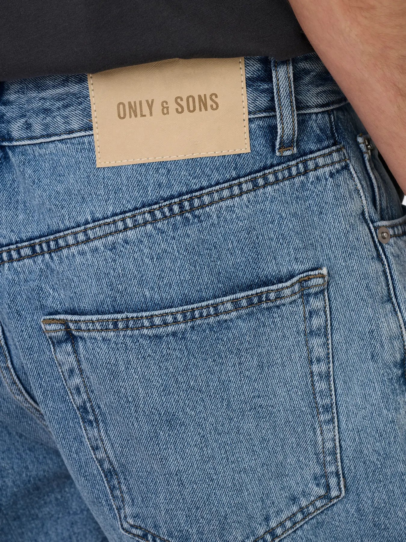 ONLY & SONS ONSTYE LOOSE TAPE JEANS - Light Blu Denim