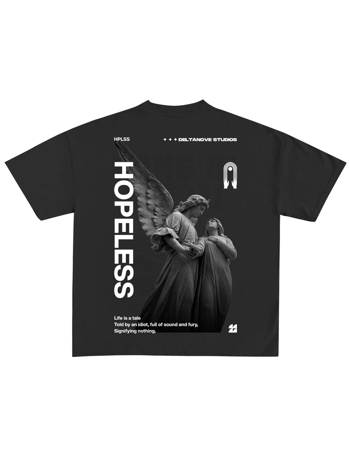 T-SHIRT "HOPELESS" - Col. Nero