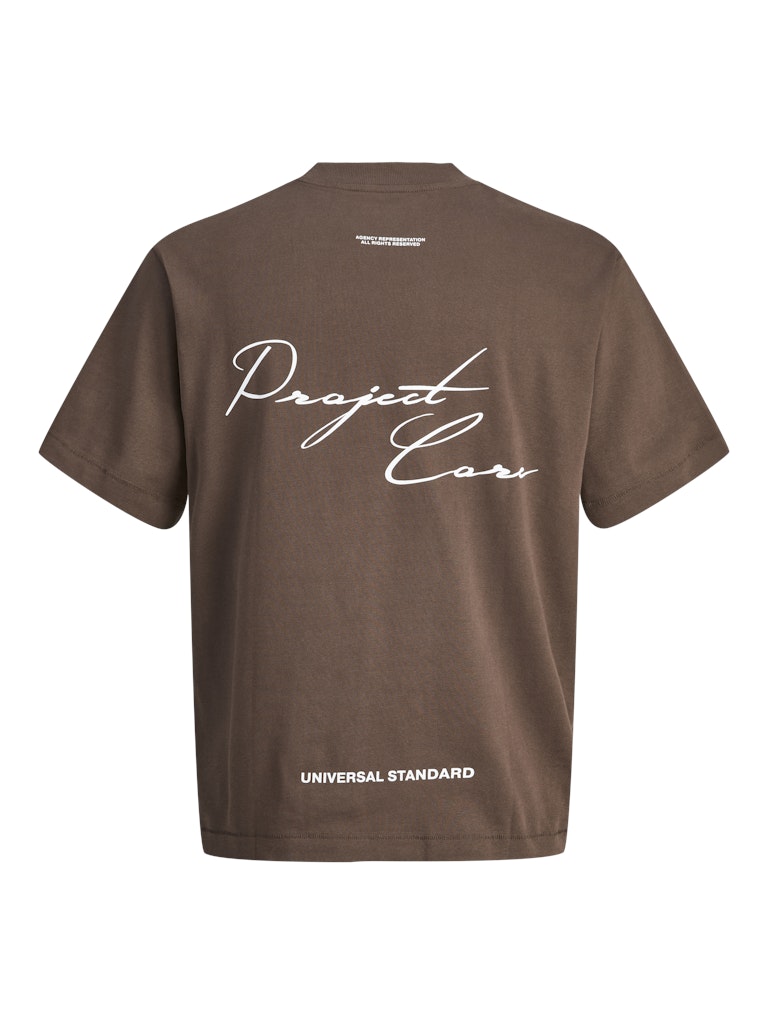 JACK & JONES T-SHIRT CORE DEPT. - Col. marrone