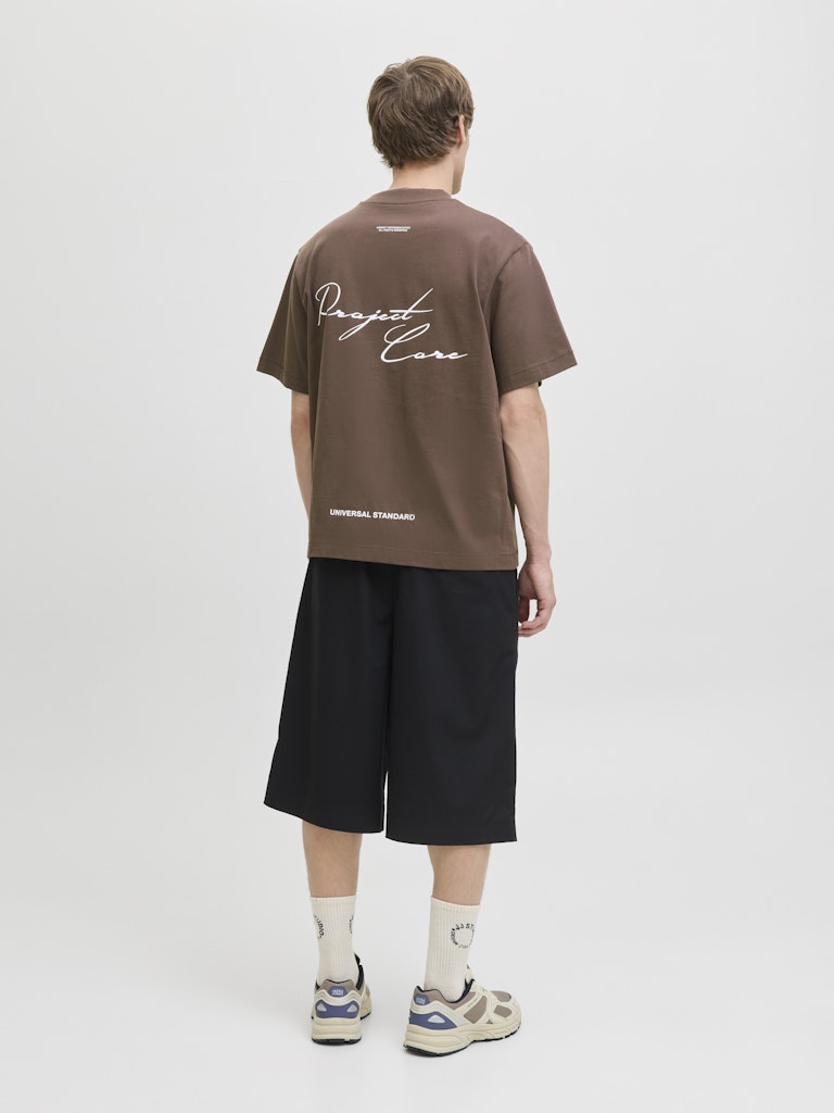 JACK & JONES T-SHIRT CORE DEPT. - Col. marrone