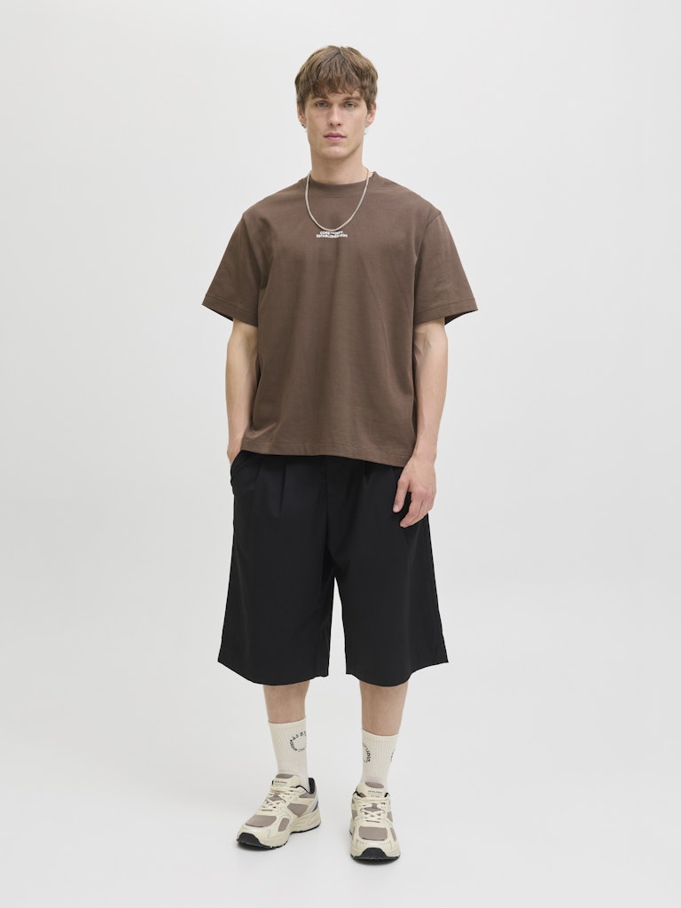 JACK & JONES T-SHIRT CORE DEPT. - Col. marrone