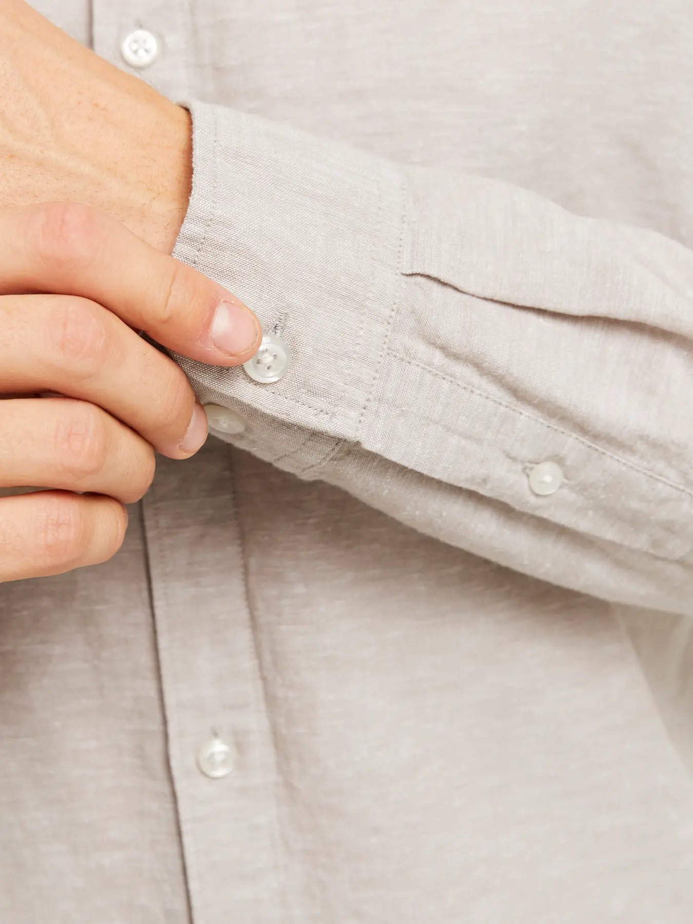 JACK & JONES CAMICIA IN MISTO LINO SLIM FIT - col. Beige