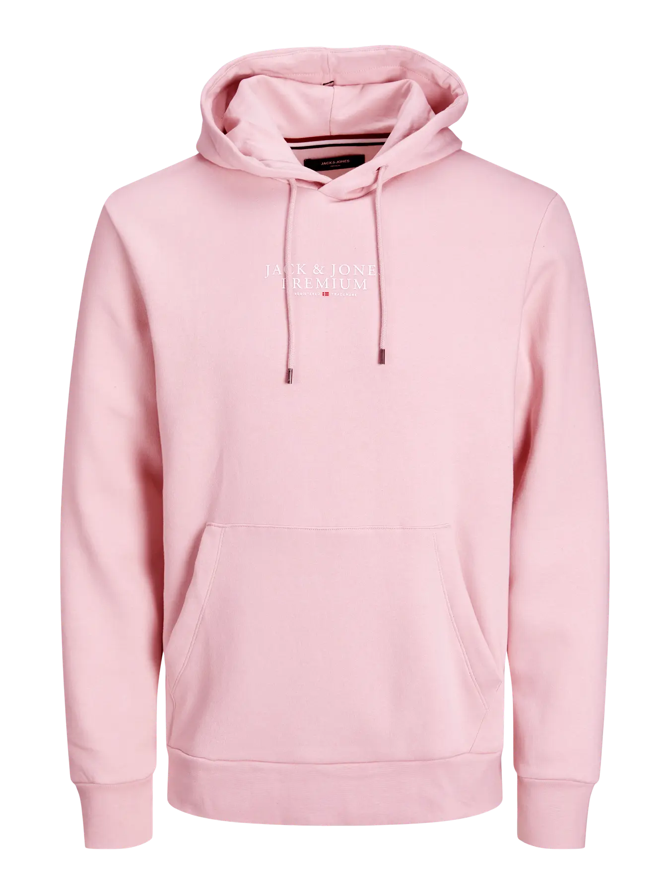 JACK & JONES FELPA CON CAPPUCCIO "PREMIUM" - Col. rosa