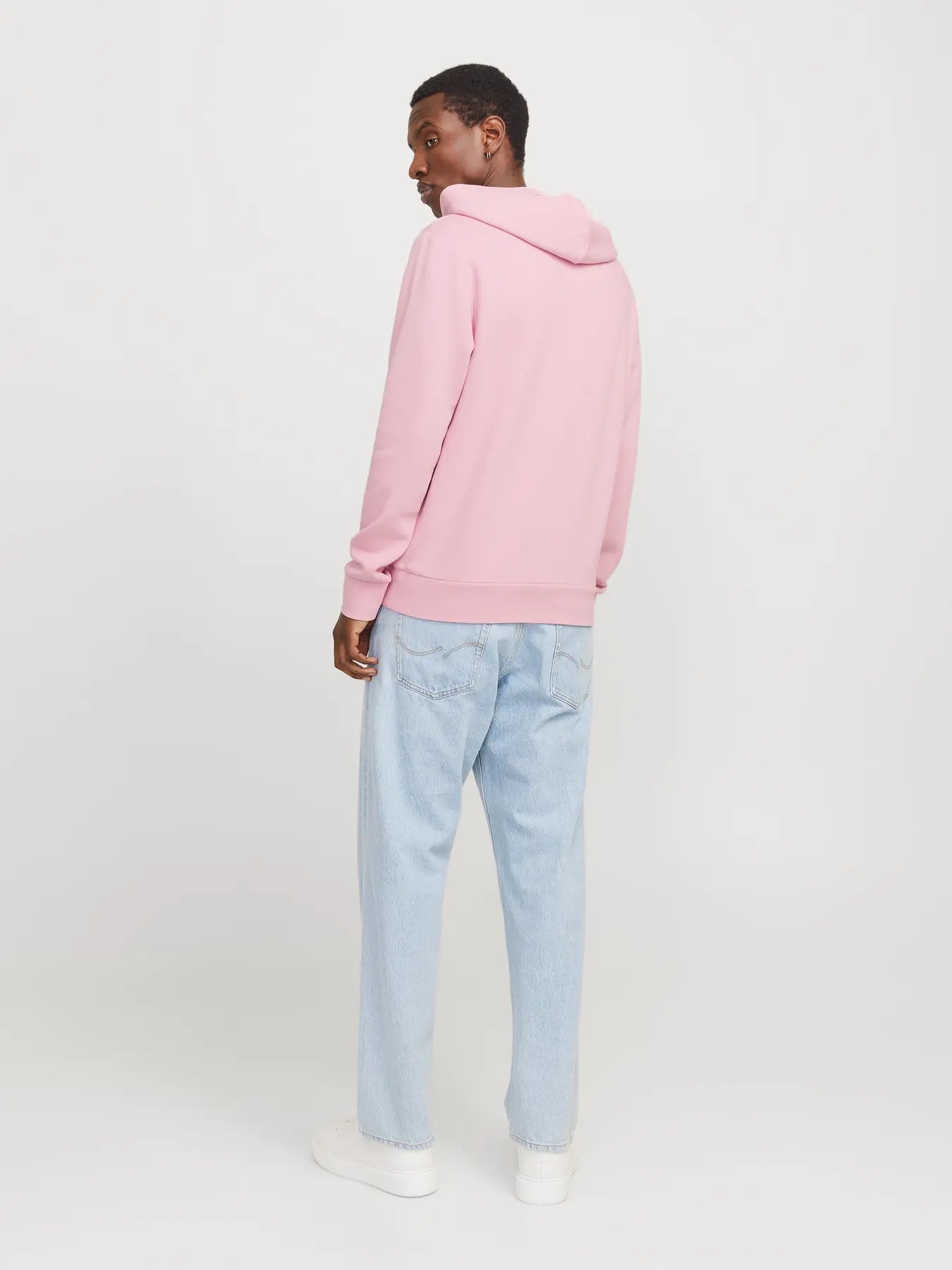 JACK & JONES FELPA CON CAPPUCCIO "PREMIUM" - Col. rosa