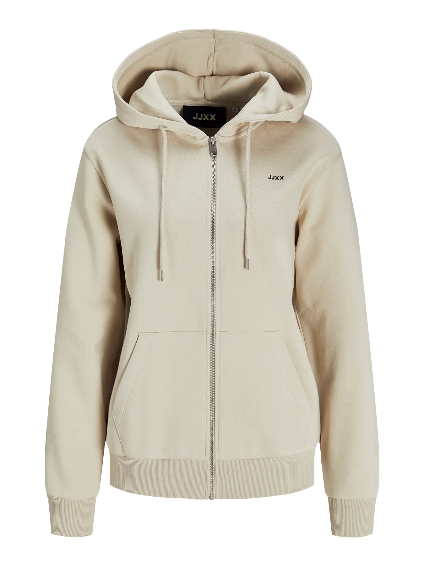JJXX Felpa con zip 'JXABBIE' in col. beige