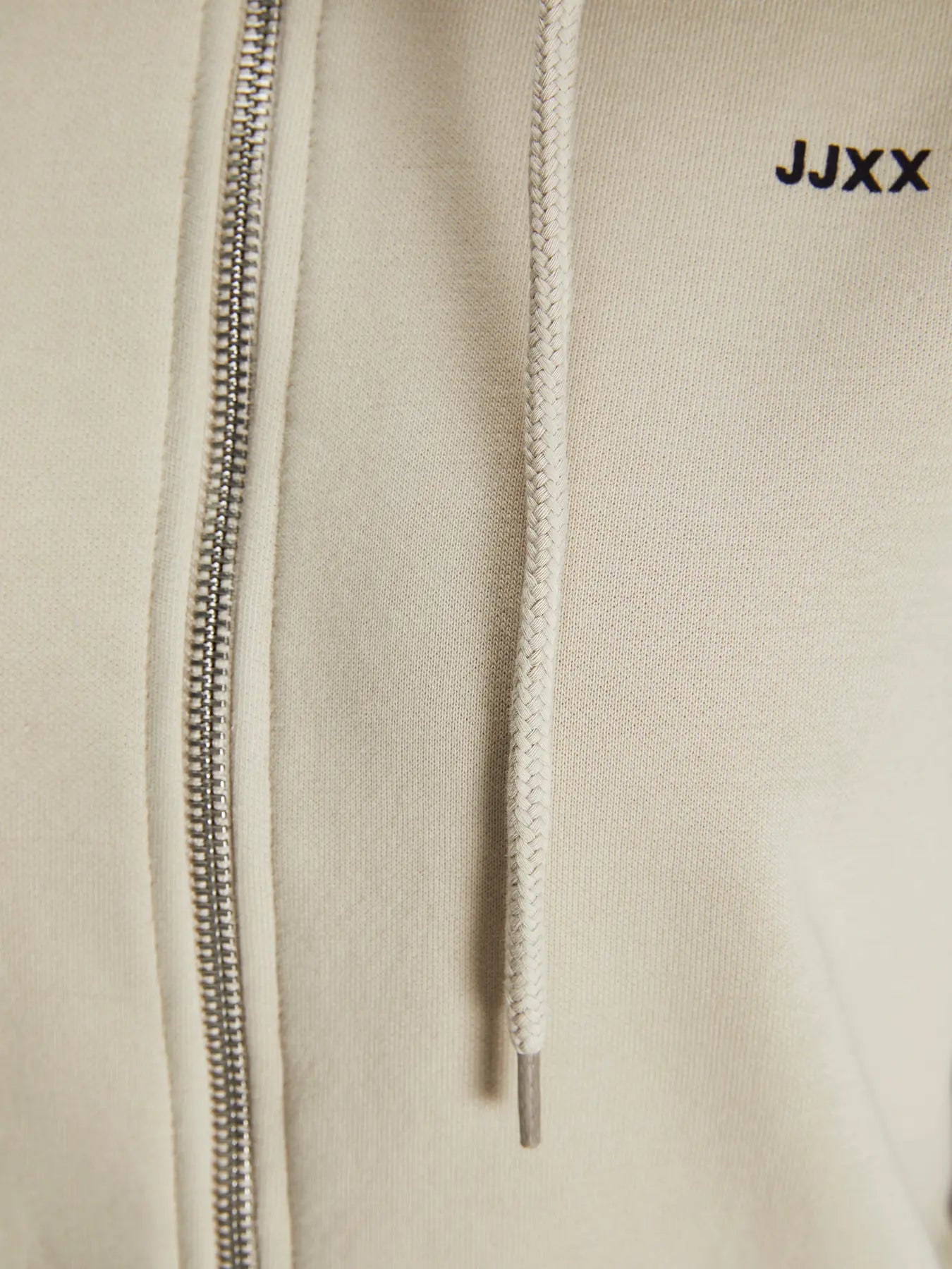 JJXX Felpa con zip 'JXABBIE' in col. beige