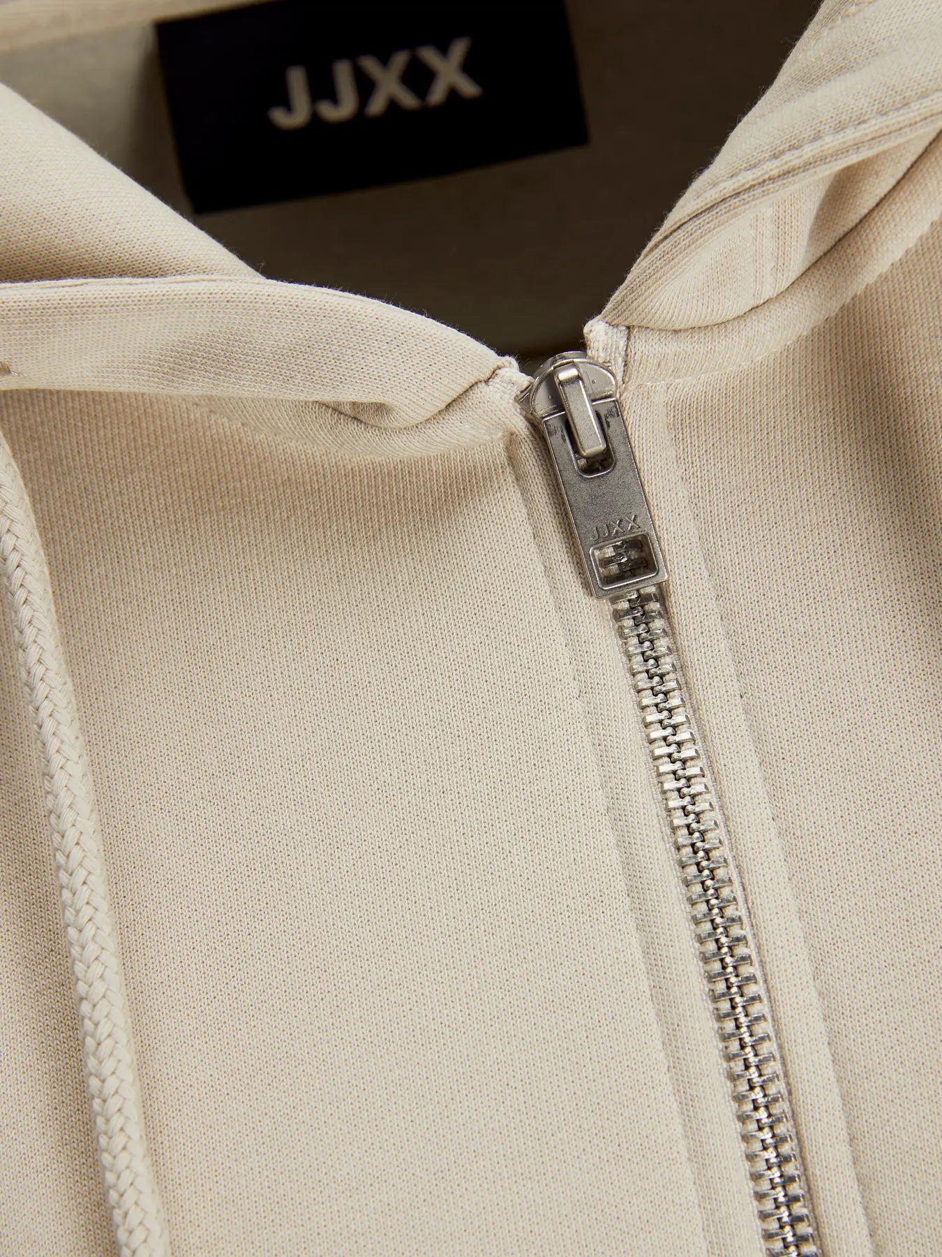 JJXX Felpa con zip 'JXABBIE' in col. beige
