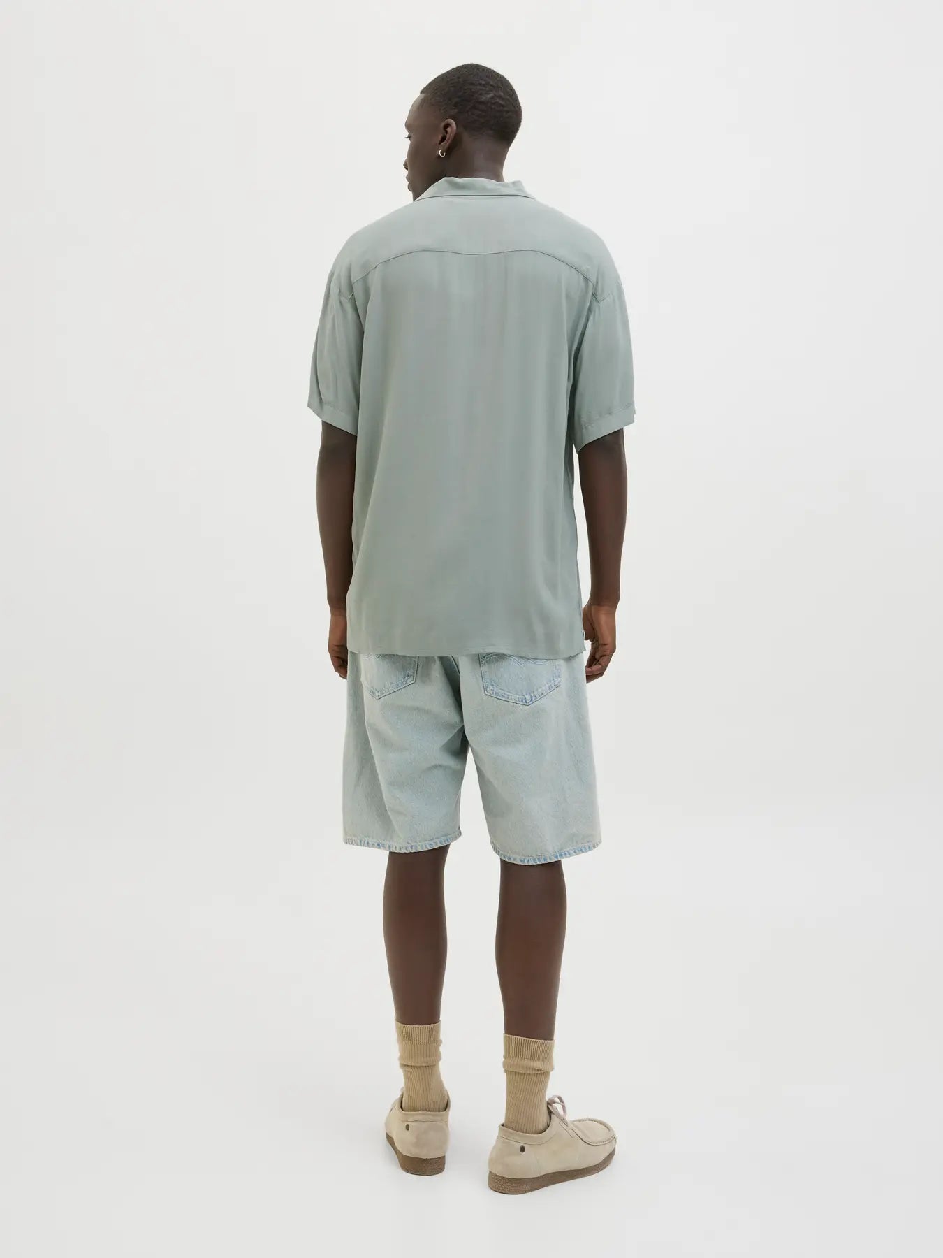 JACK & JONES CAMICIA JJEJEFF RESORT - Col. verde acqua