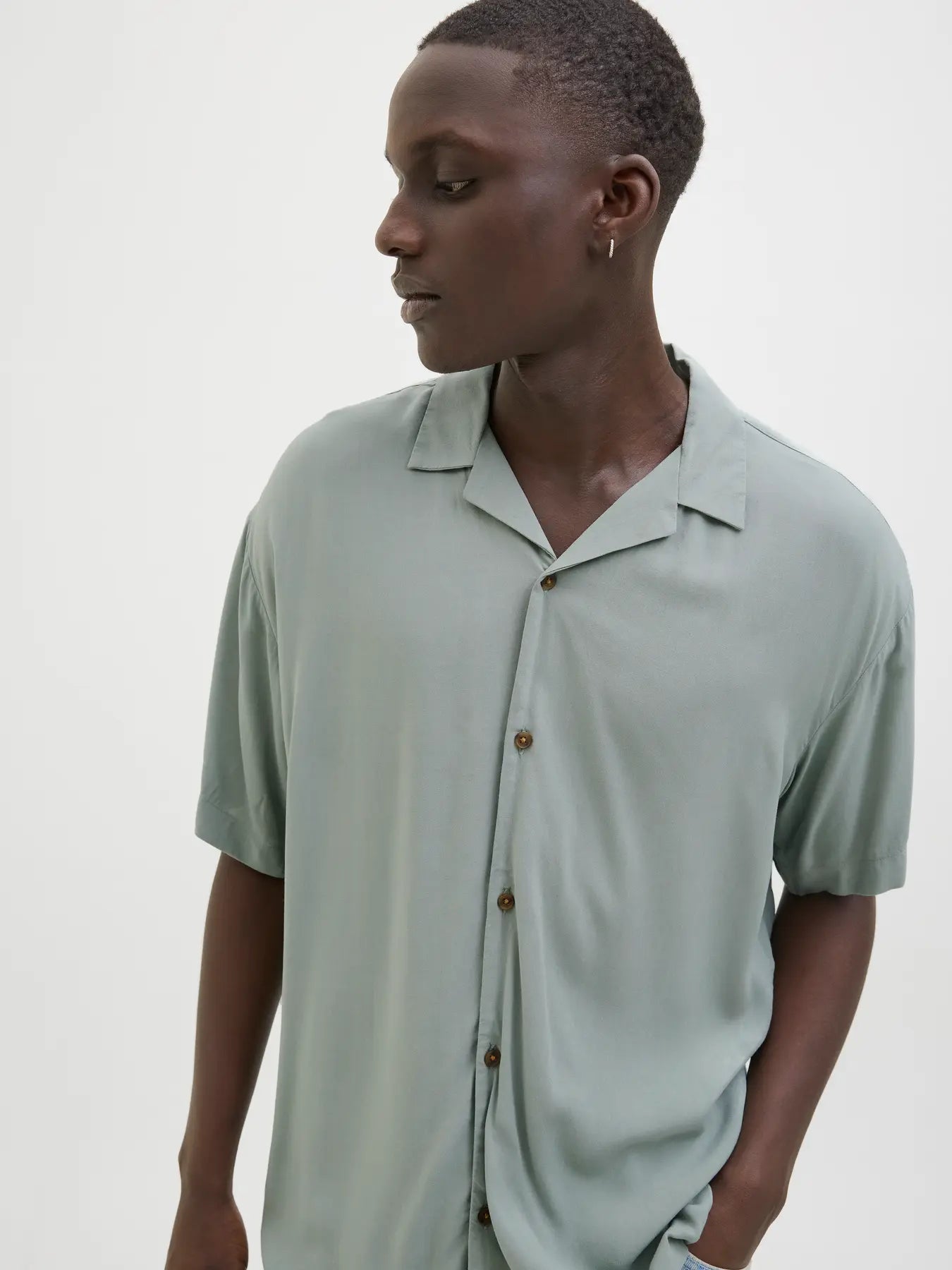 JACK & JONES CAMICIA JJEJEFF RESORT - Col. verde acqua