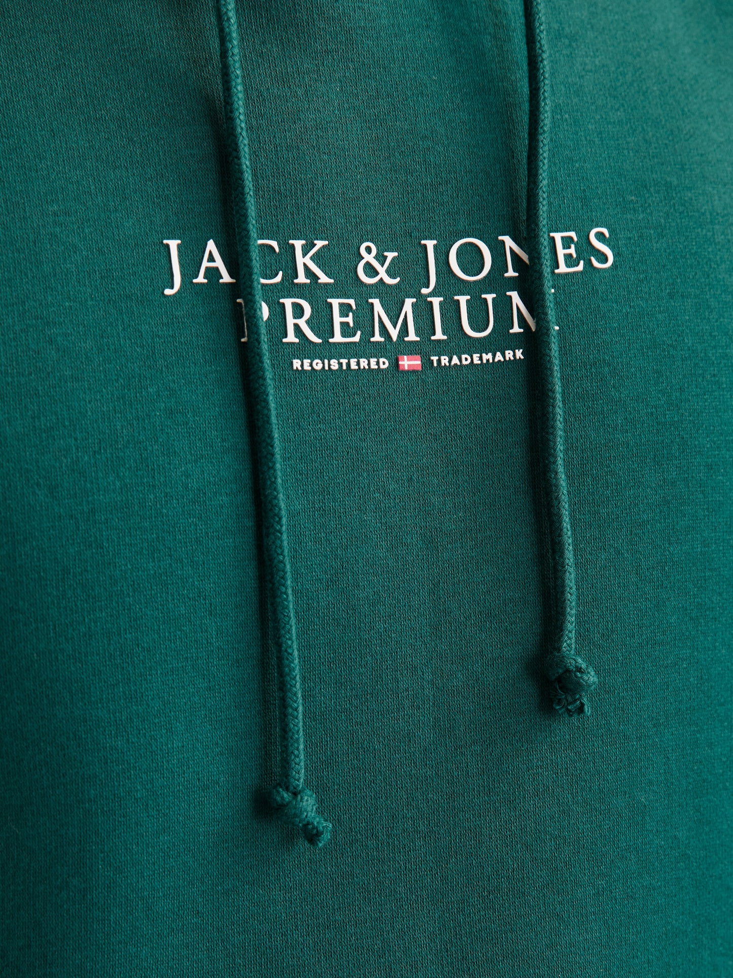 JACK & JONES FELPA CON CAPPUCCIO "PREMIUM" - Col. Verde petrolio