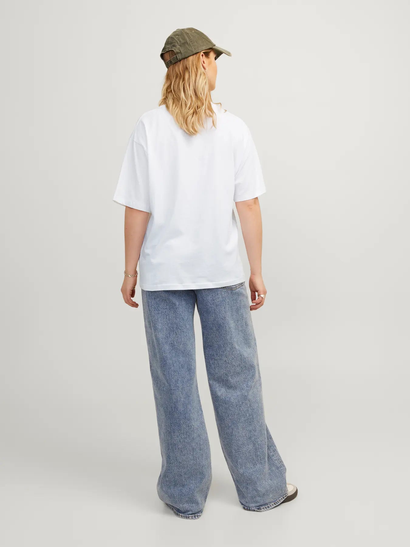 JXANDREA LOOSE LOGO TEE - T-shirt basic - col. bianco