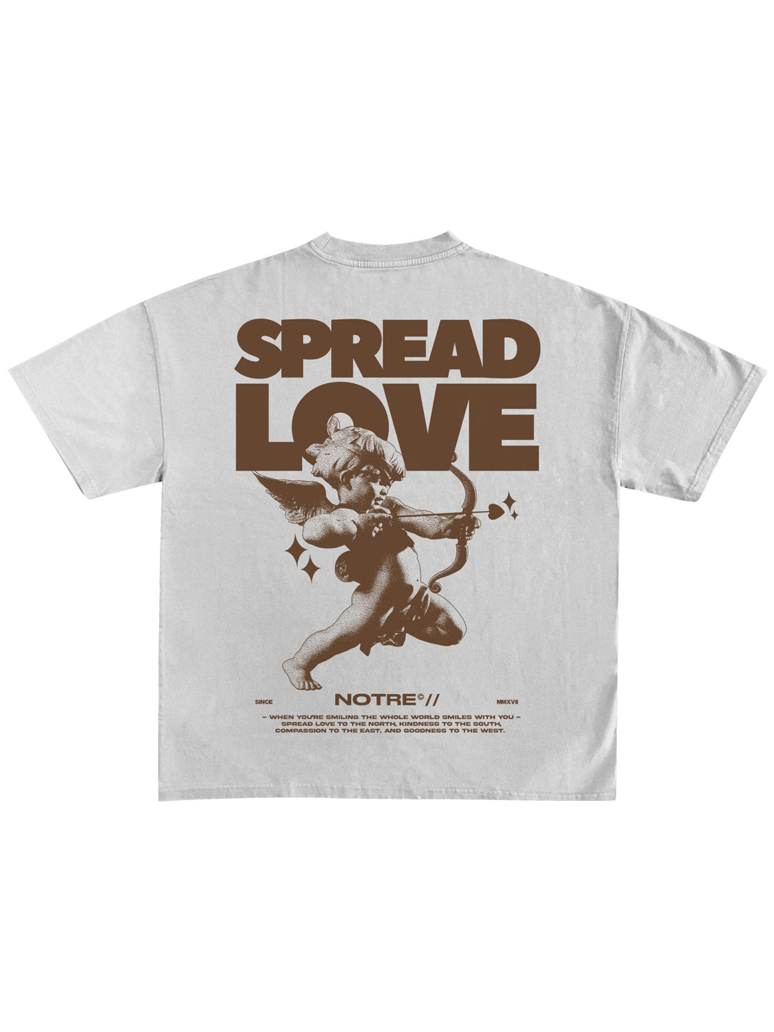 T-SHIRT "SPREAD LOVE" - Col. Bianco