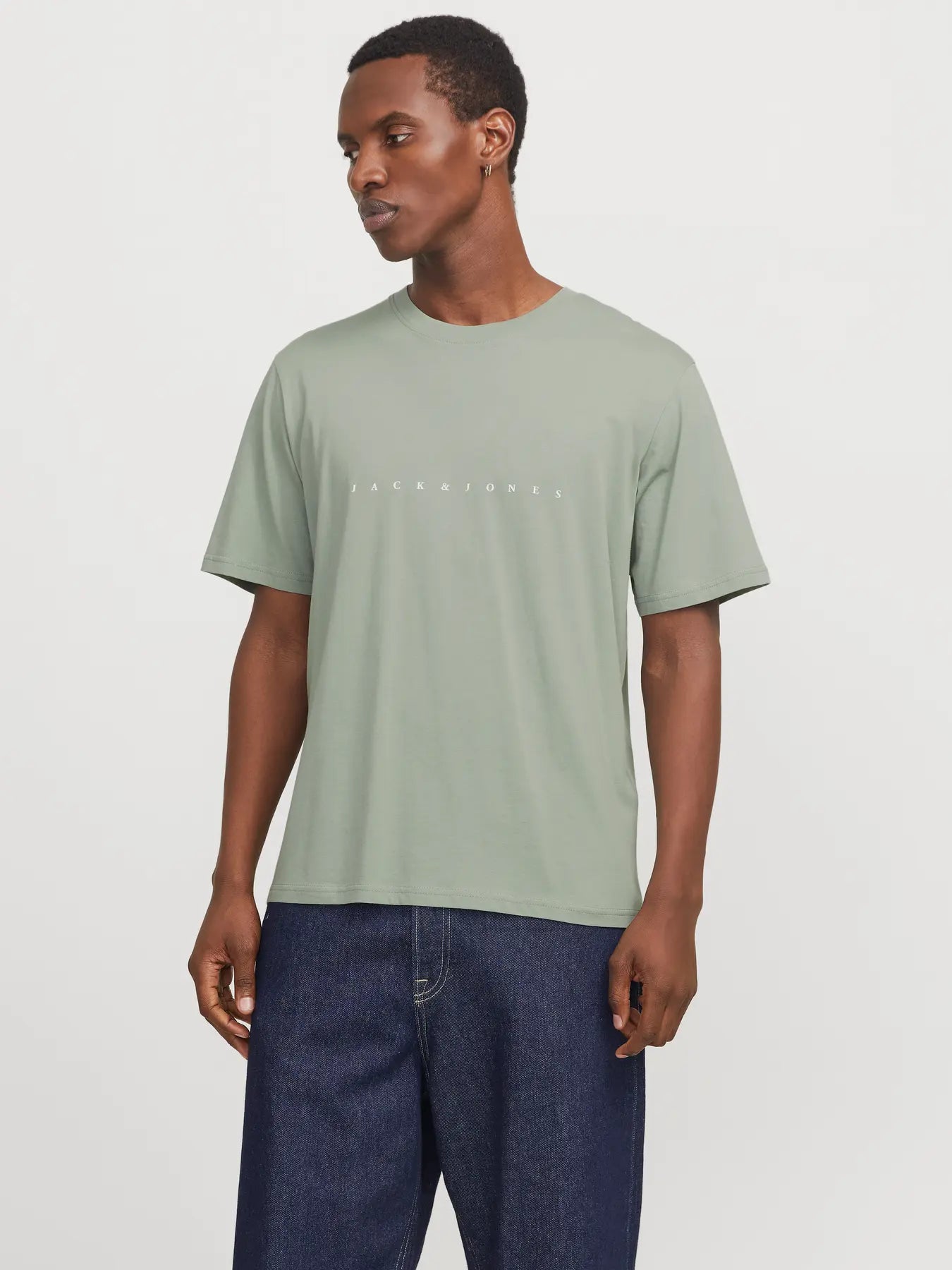 JACK & JONES T-SHIRT JJESTAR - Iceberg Green