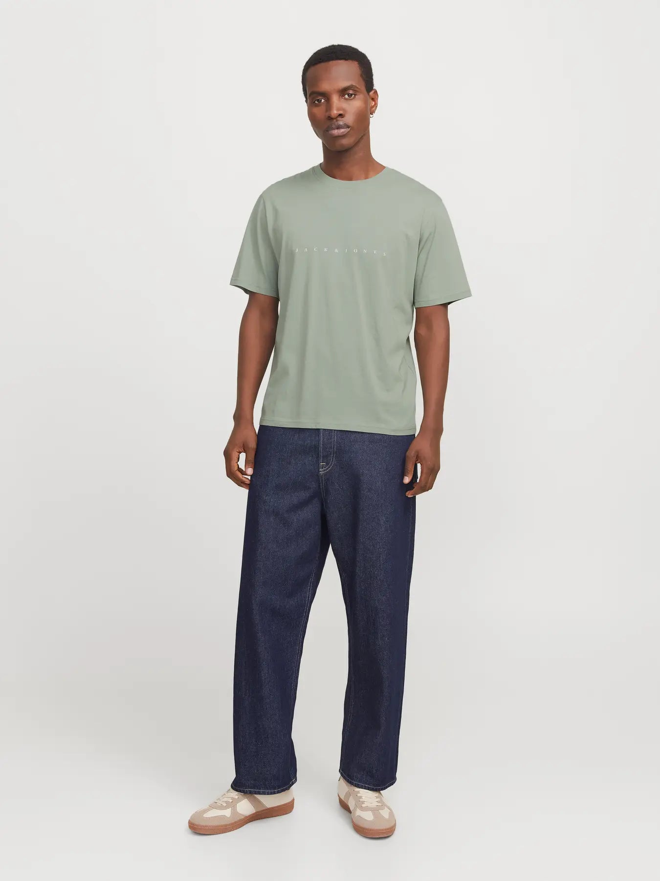 JACK & JONES T-SHIRT JJESTAR - Iceberg Green