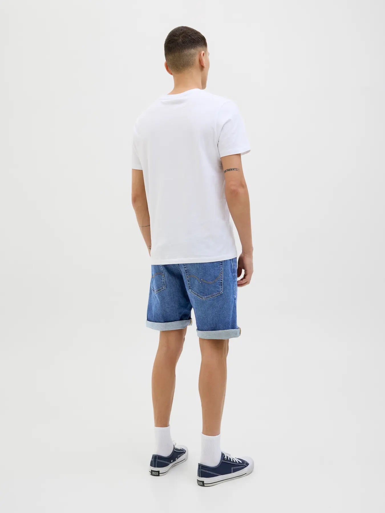 JACK & JONES SHORTS IN JEANS SENZA STRAPPI - Col. Blu denim