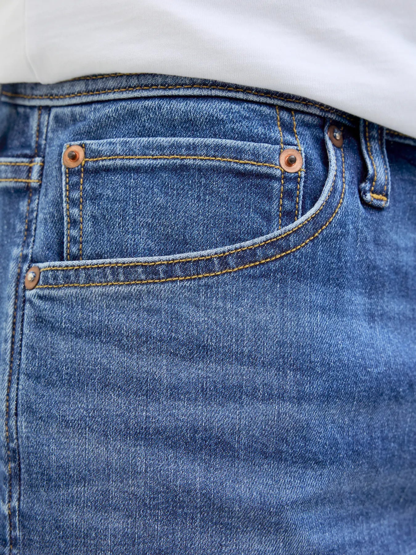 JACK & JONES SHORTS IN JEANS SENZA STRAPPI - Col. Blu denim