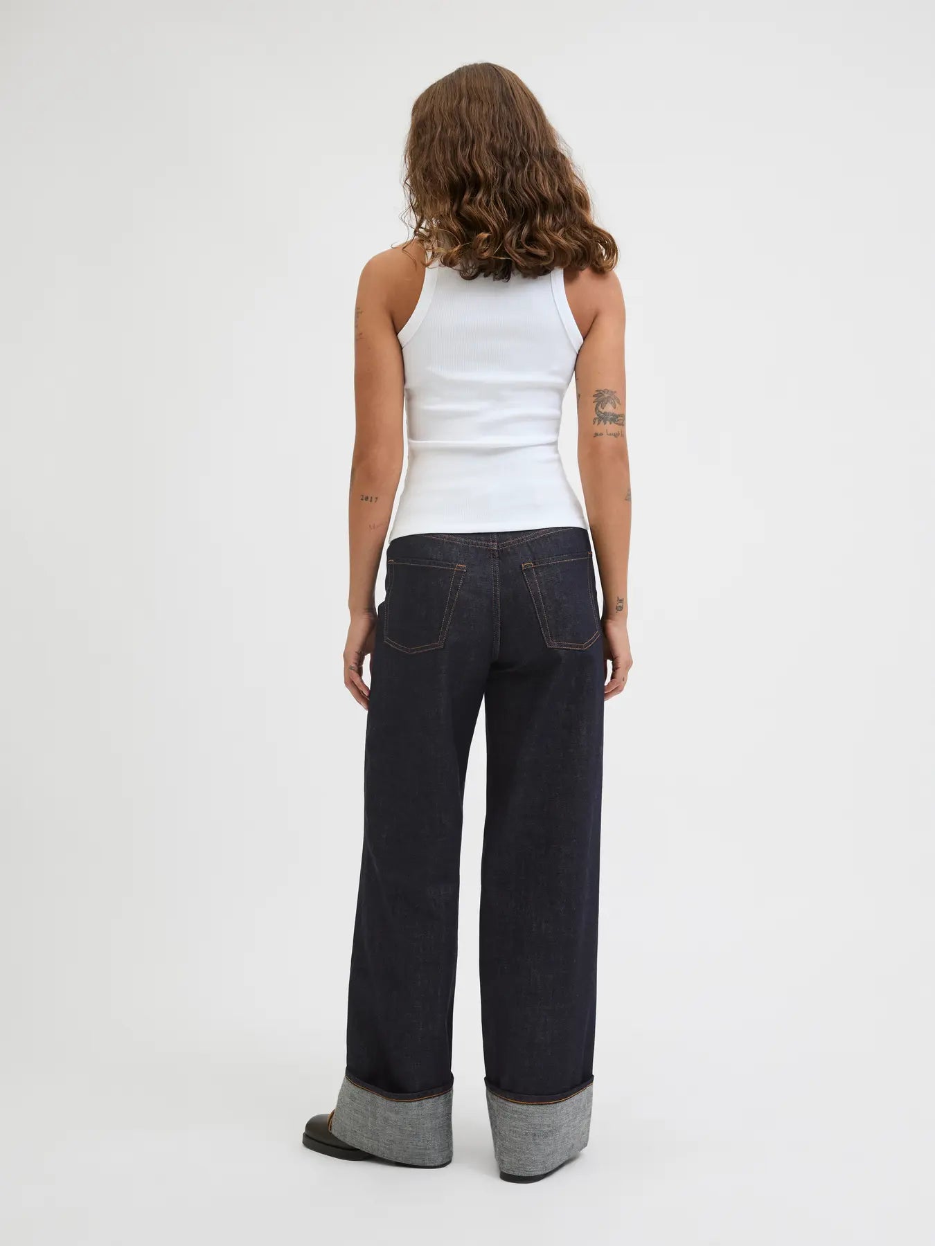 JJXX Wide leg Jeans 'JXTOKYO' in Blu Scuro