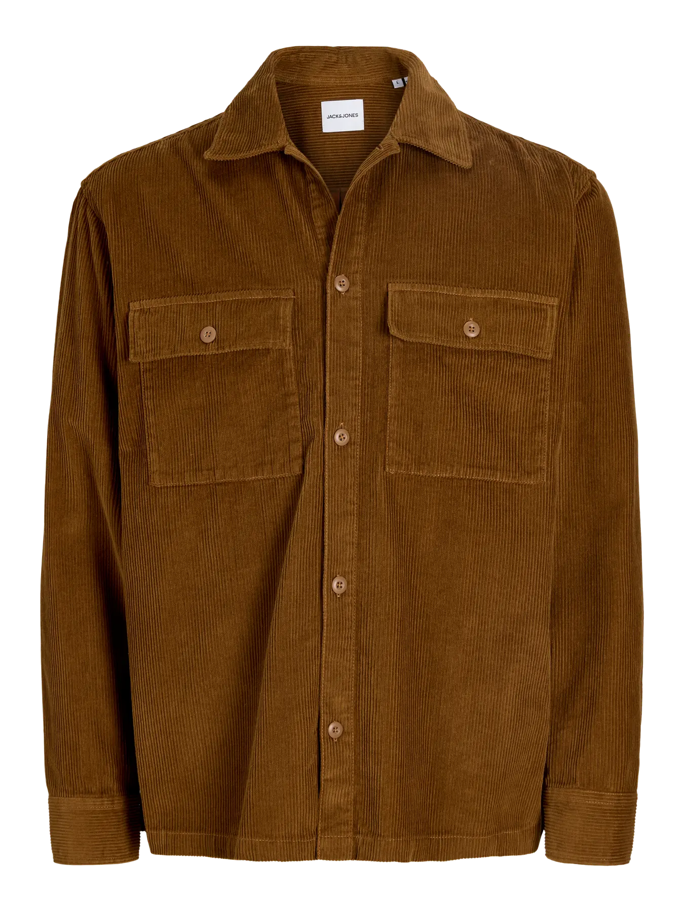 JACK & JONES GIACCA CAMICIA IN VELLUTO - Col. Marrone