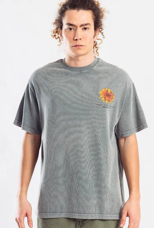 T-SHIRT "ARIZONA DESERT" CON STAMPA FRONTE/RETRO - Col. Grigio