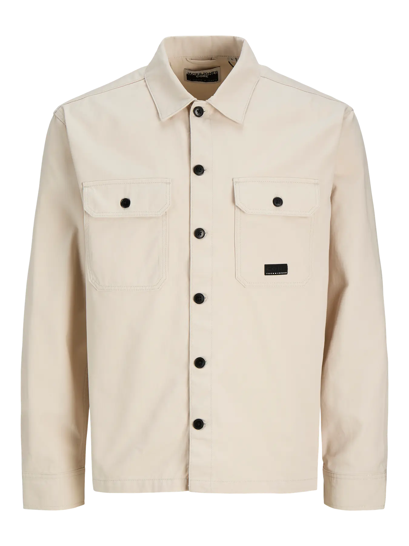 JACK & JONES CAMICIA OVERSHIRT - Col. bianco panna