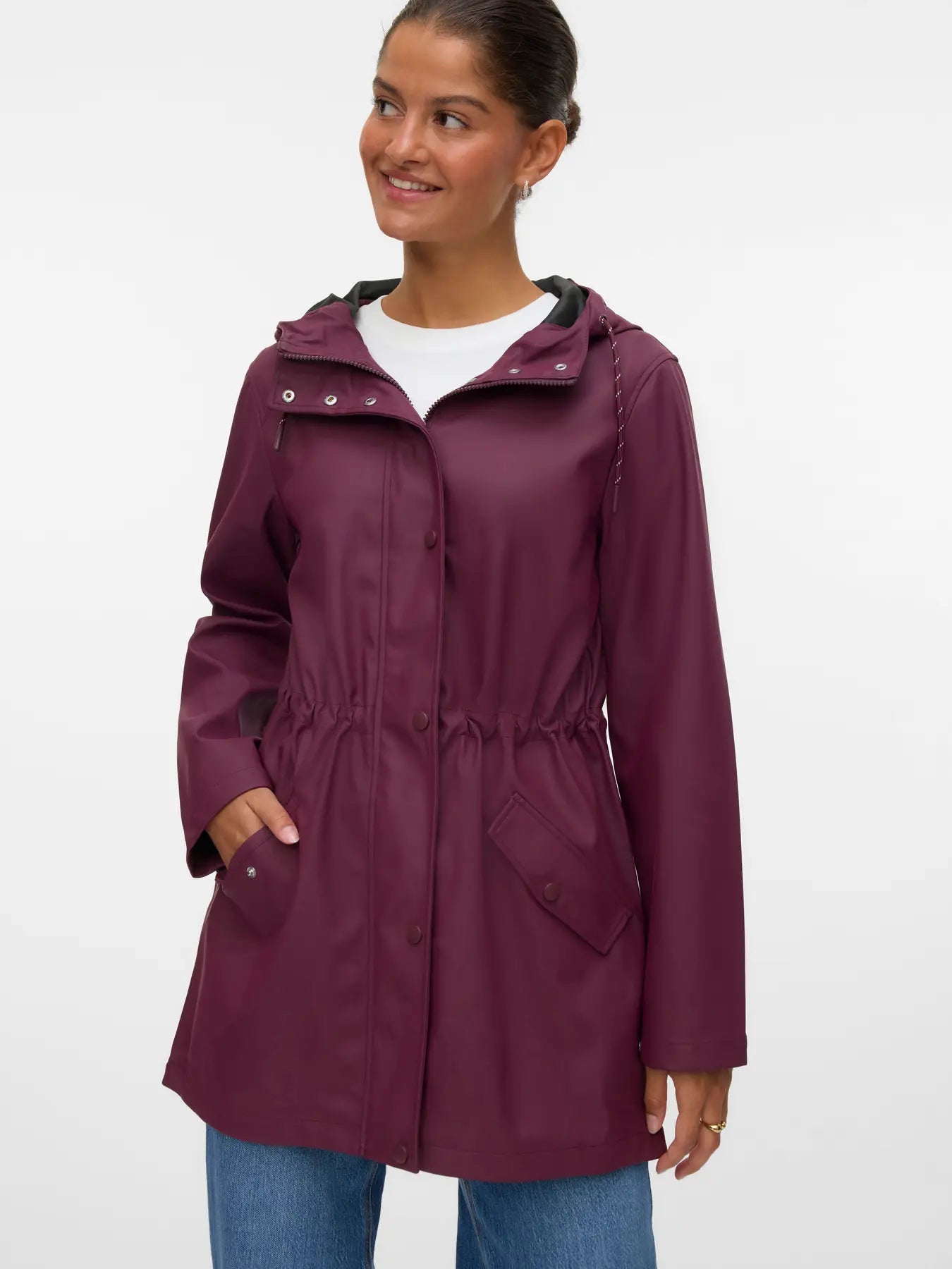 Vero Moda - Parka Impermeabile - Col. bordeaux