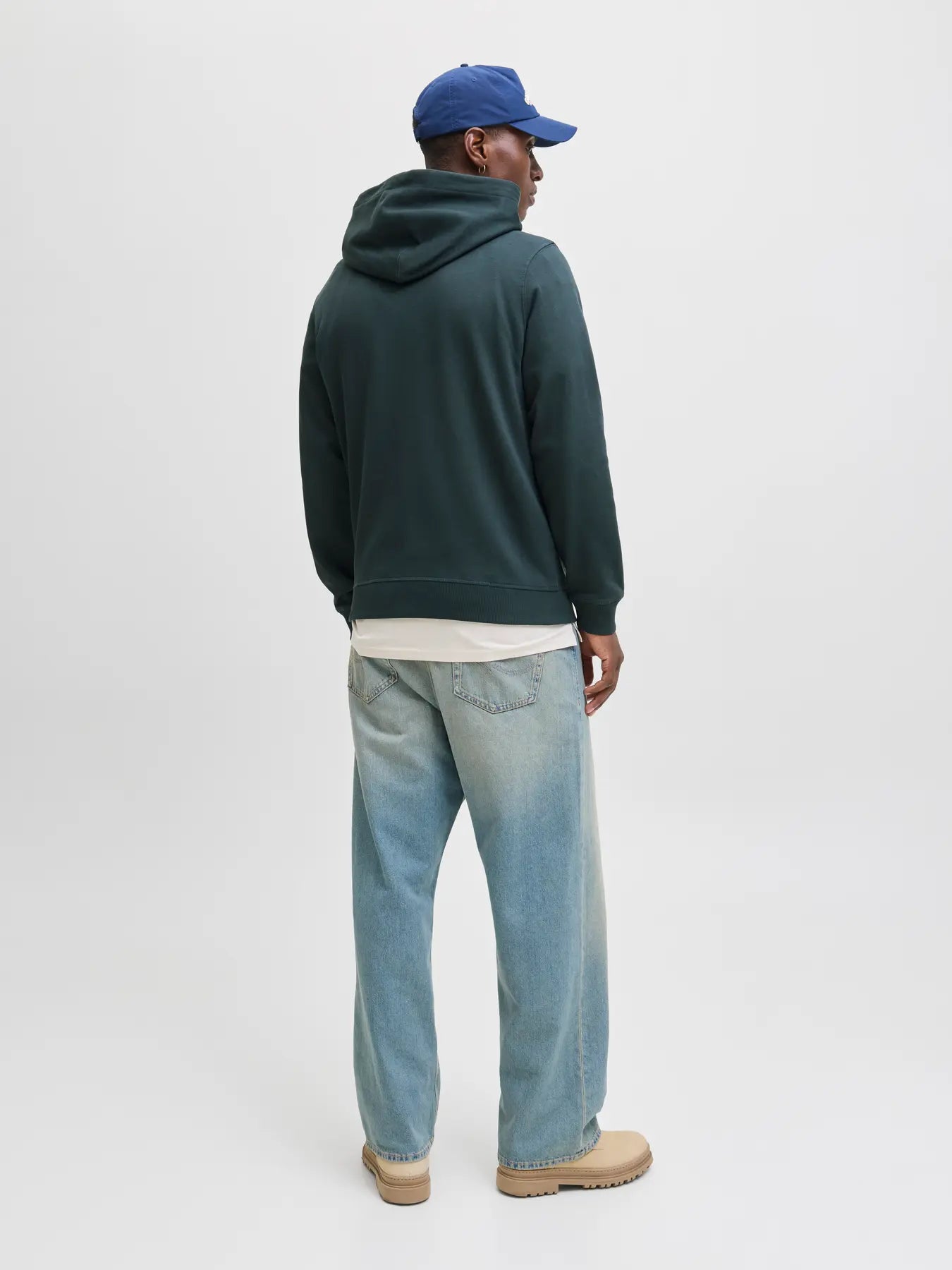 JACK & JONES FELPA CON CAPPUCCIO "JORNORREBRO" - Verde