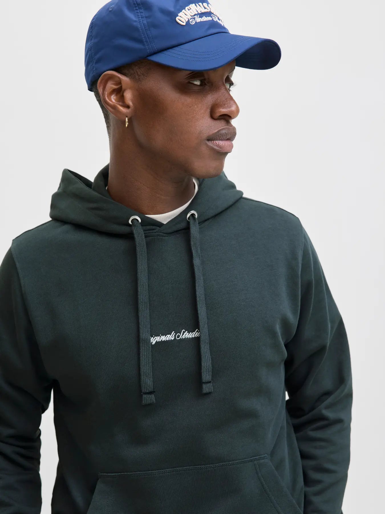 JACK & JONES FELPA CON CAPPUCCIO "JORNORREBRO" - Verde