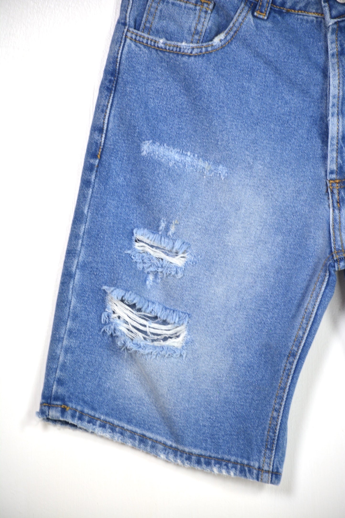 JEANS BERMUDA CON STRAPPI - JW