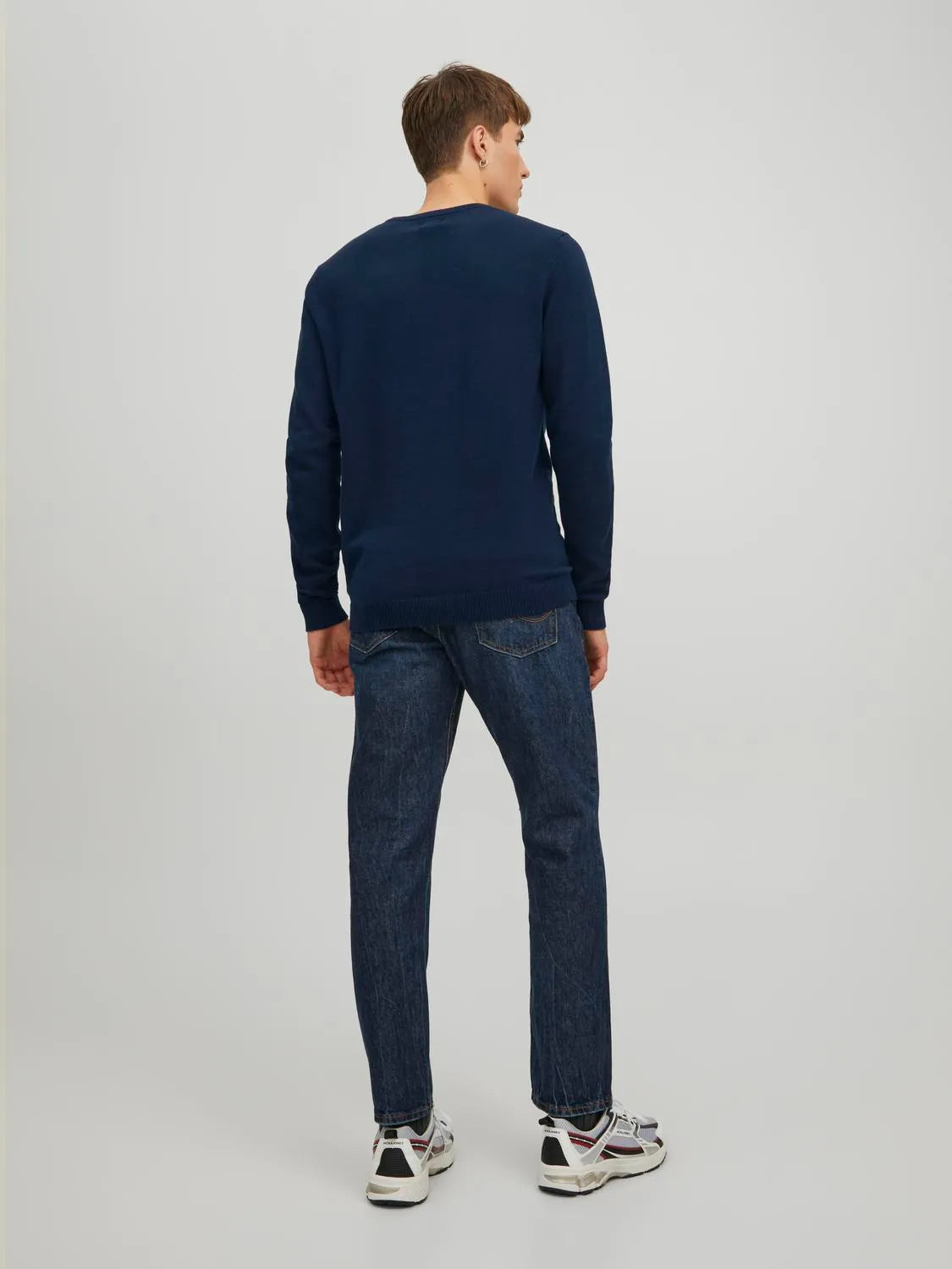 JACK & JONES MAGLIONE GIROCOLLO BASIC - Col. Dark navy